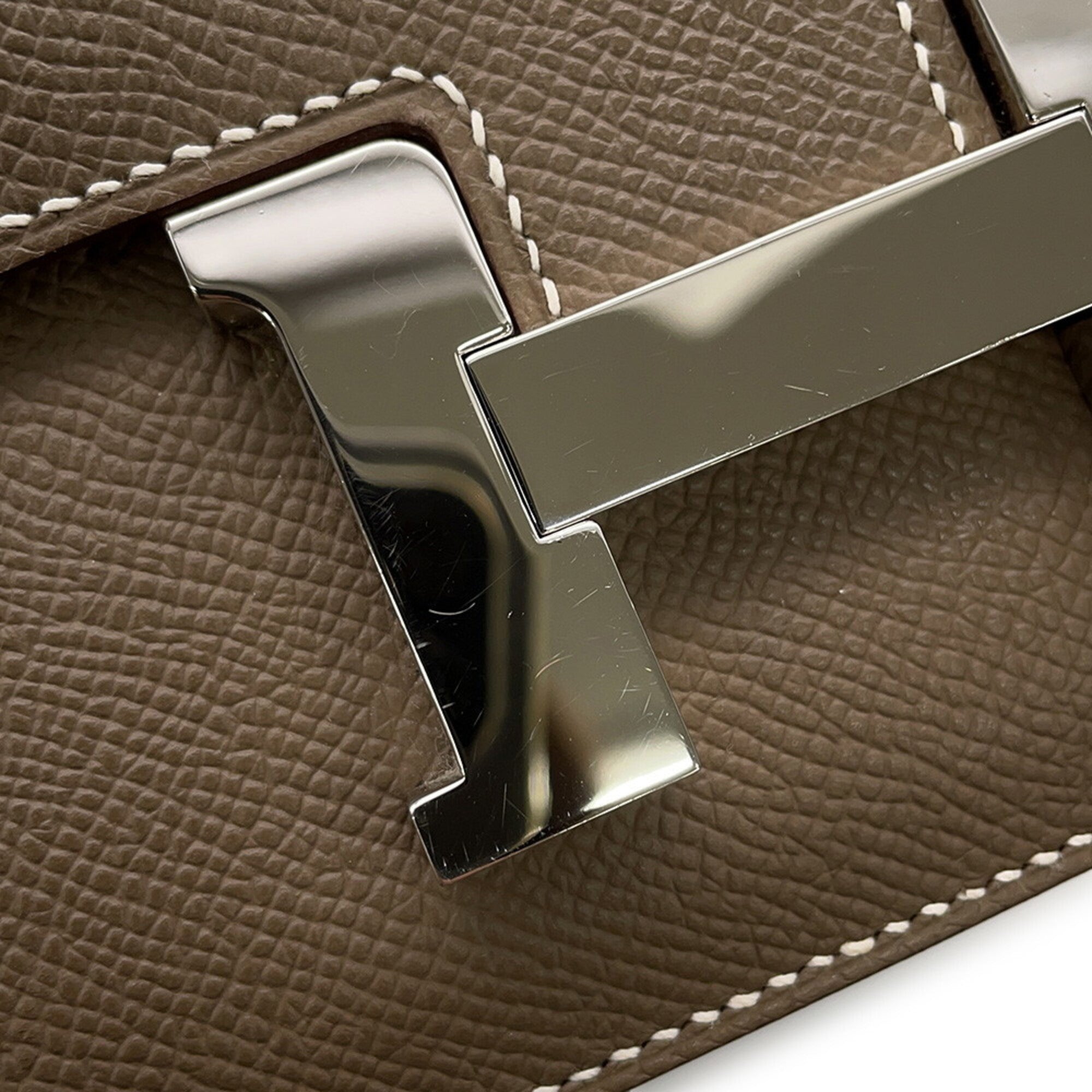 Hermes Constance Etoupe Gray Epsom Leather Shoulder Bag (Pre-Owned)