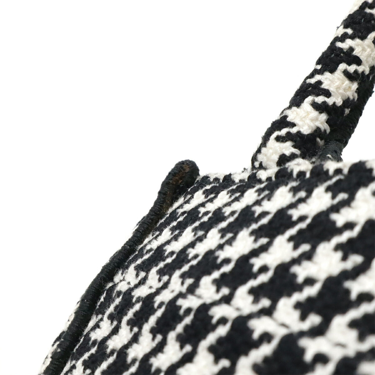 Christian Dior Black White Canvas Shoulder Bag (Pre-Owned)