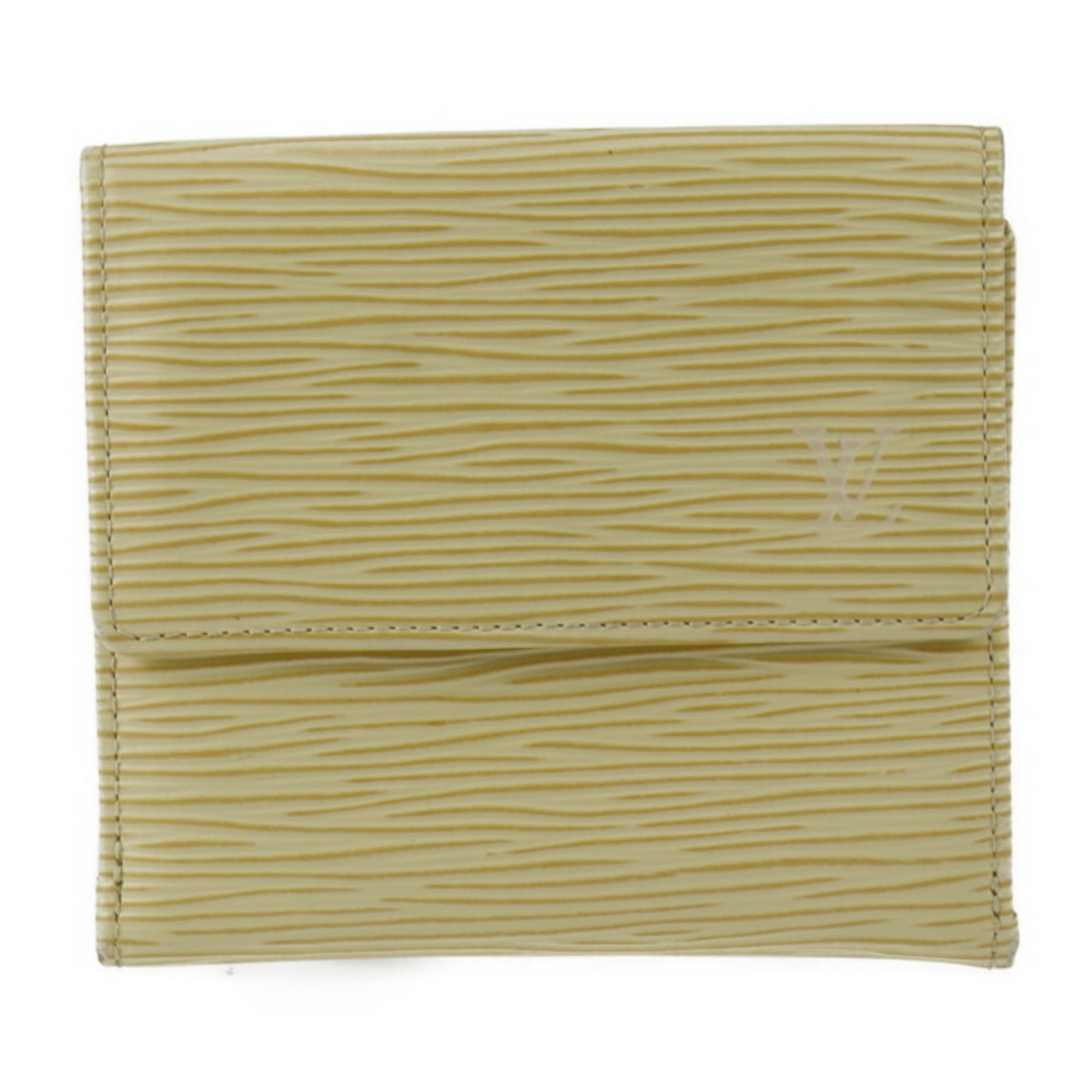 Louis Vuitton Epi Cream Yellow Epi Leather Wallet (Tri-Fold) (Pre-Owned)