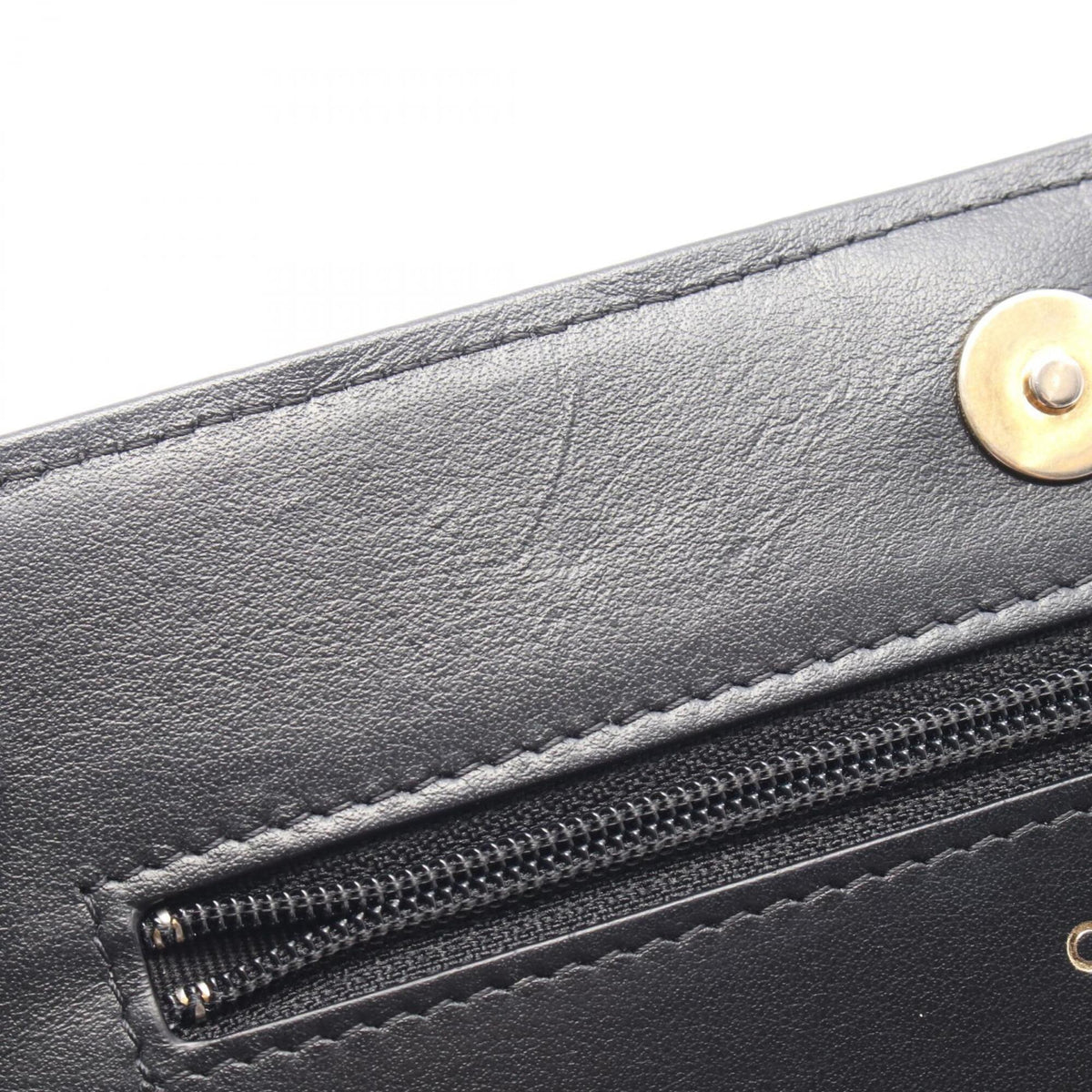 Chanel Black Grained Calfskin Handbag Shoulder Bag (Pre-Owned)