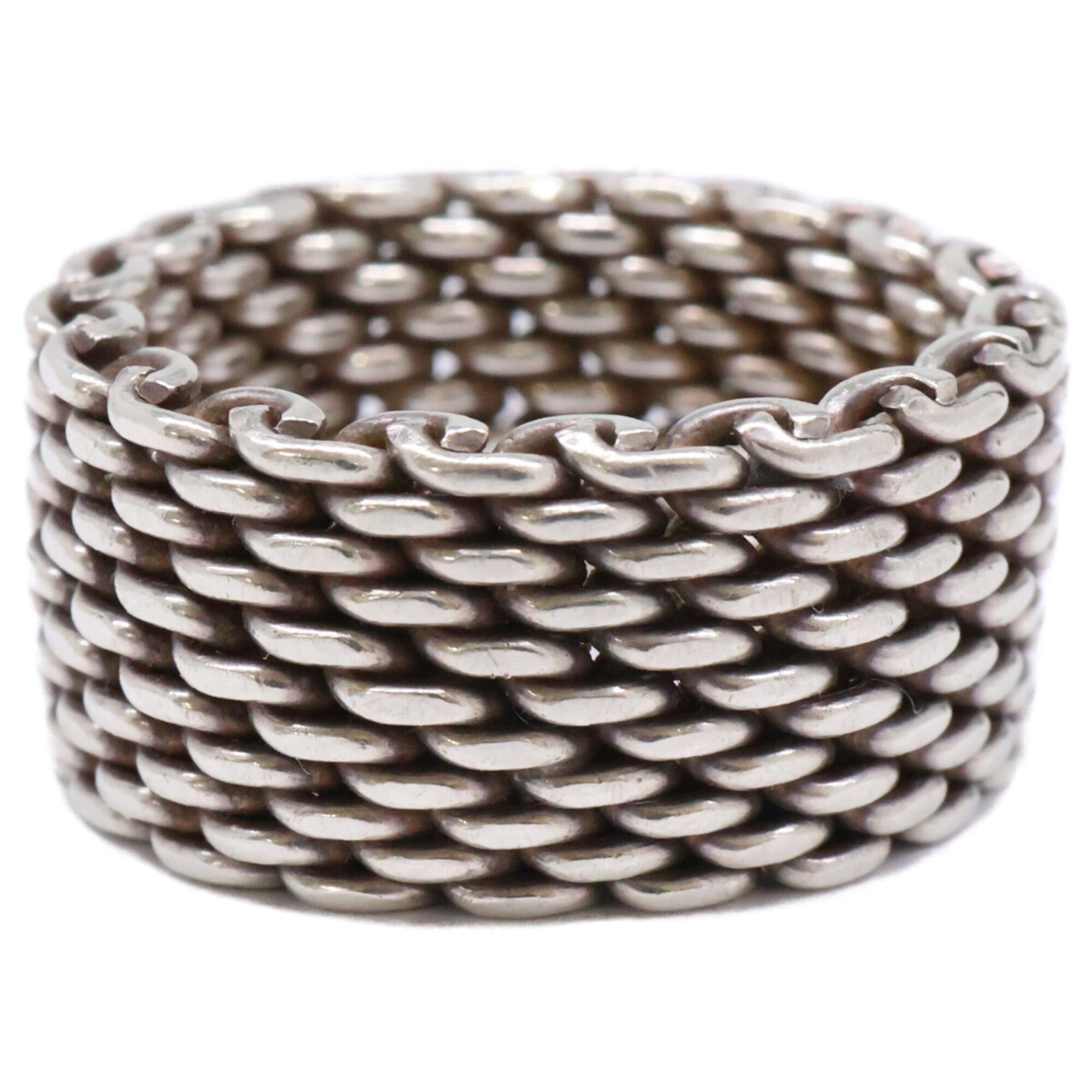Tiffany Silver Silver 925 Band Ring (Pre-Owned)