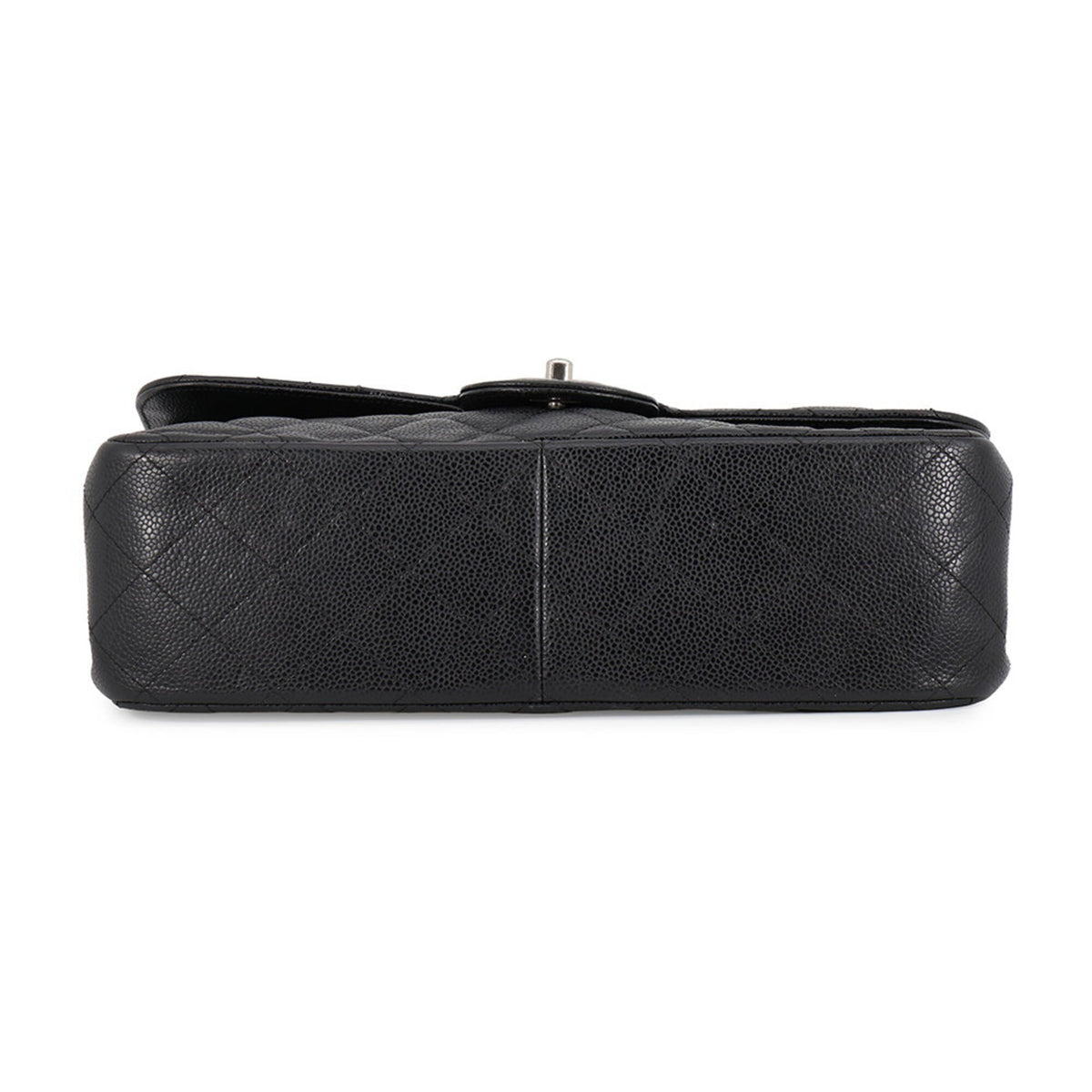 Chanel Matelasse Black Grained Calfskin Handbag Shoulder Bag (Pre-Owned)