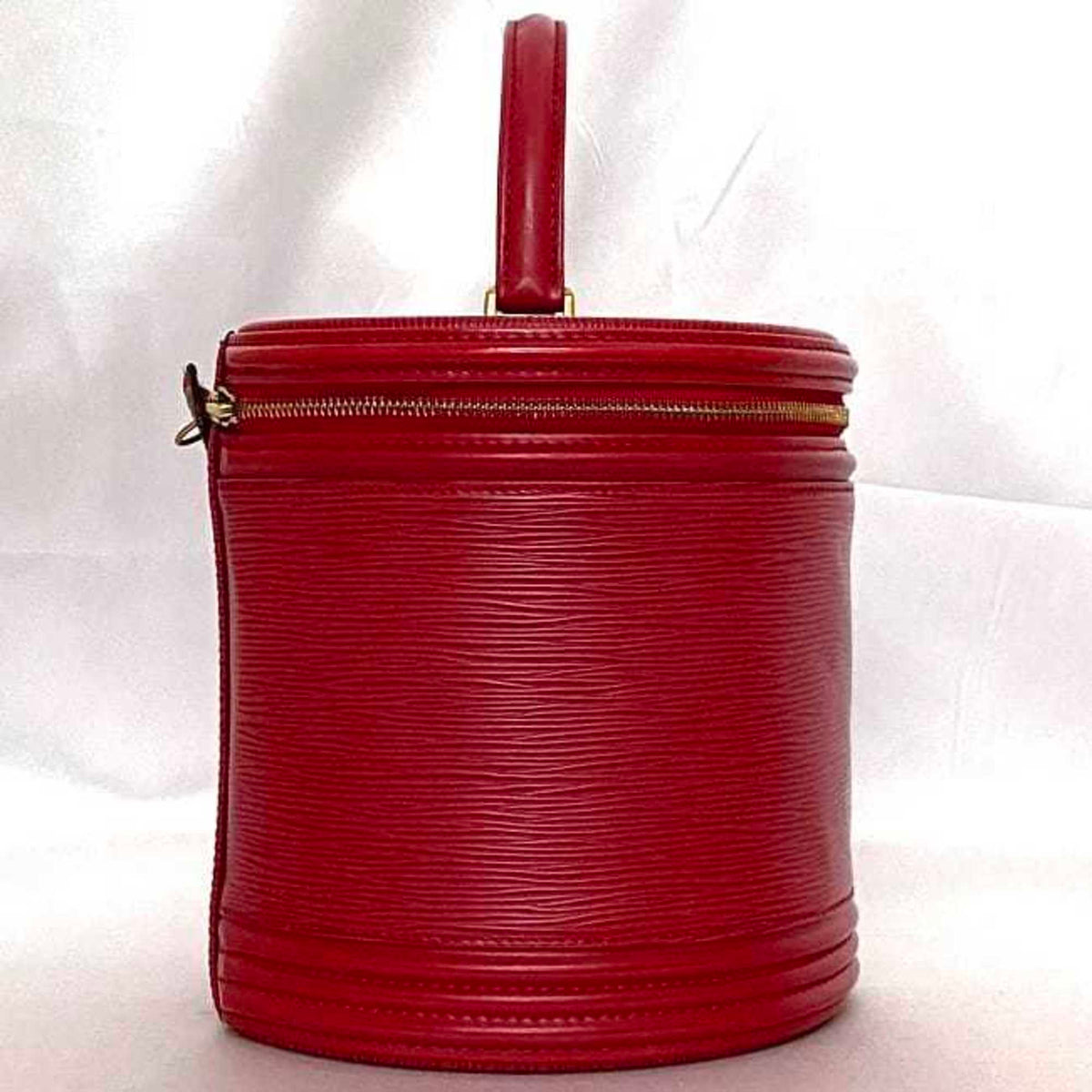 Louis Vuitton Castilian Red Epi Leather Handbag Vanity Bag (Pre-Owned)