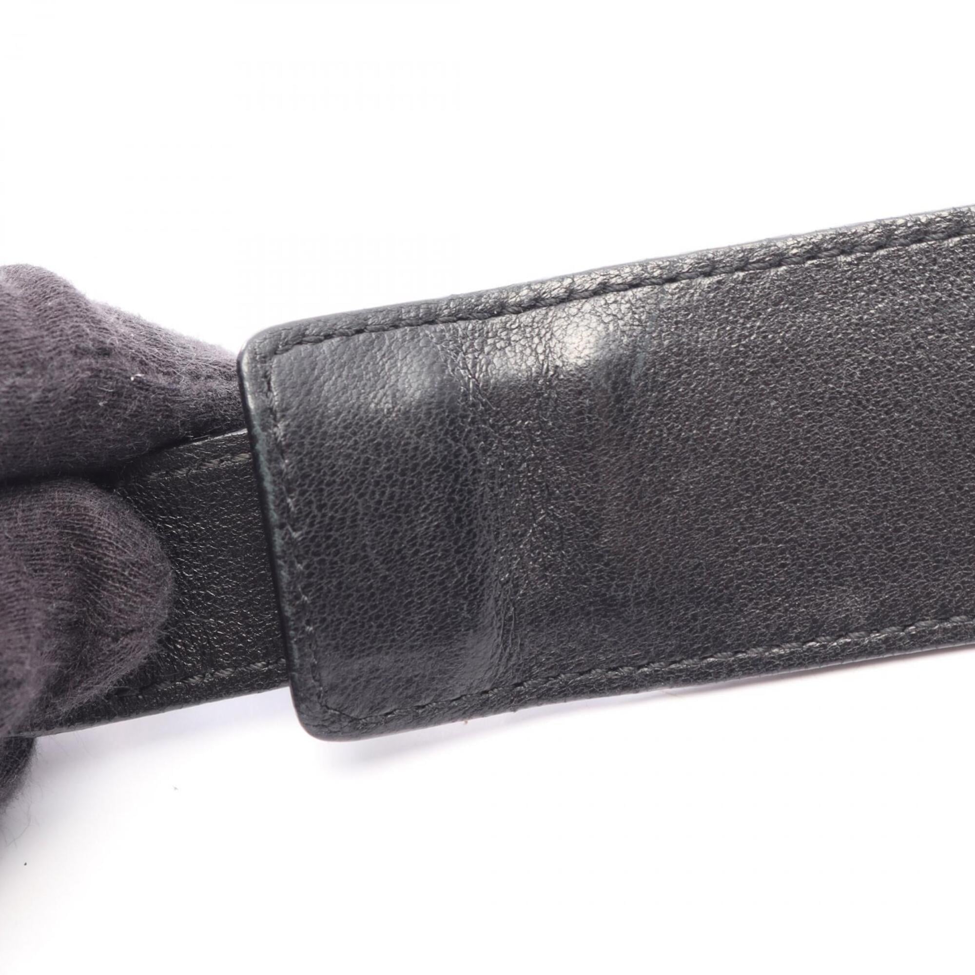 Bottega Veneta Intrecciato Black Gray Intrecciato Handbag Shoulder Bag (Pre-Owned)