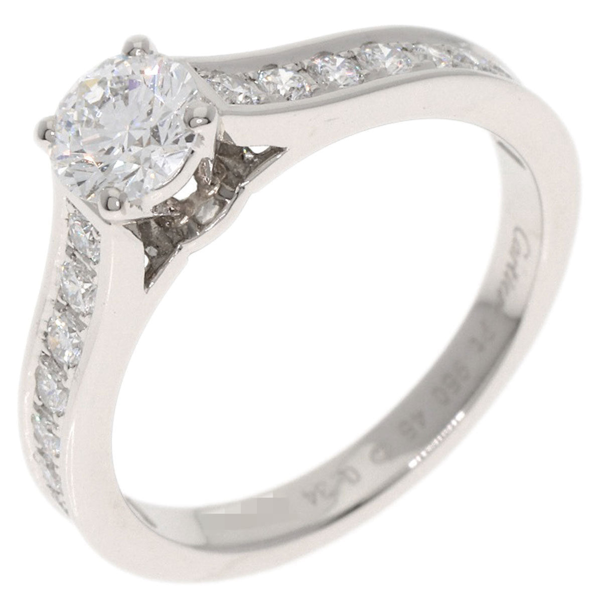 Cartier Platinum Platinum 950 Band Ring (Pre-Owned)