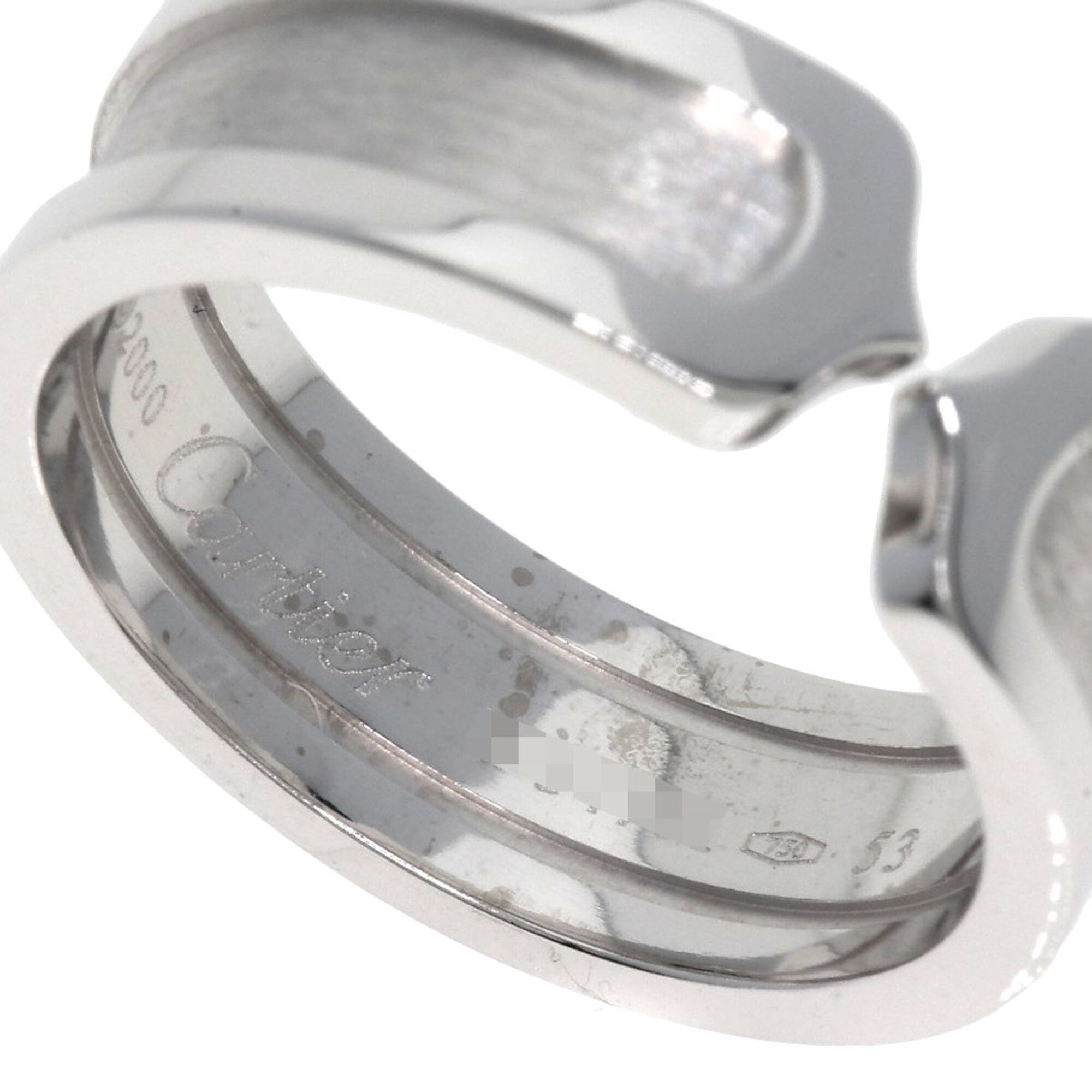 Cartier C2 White Gold (18K) Band Ring (Pre-Owned)