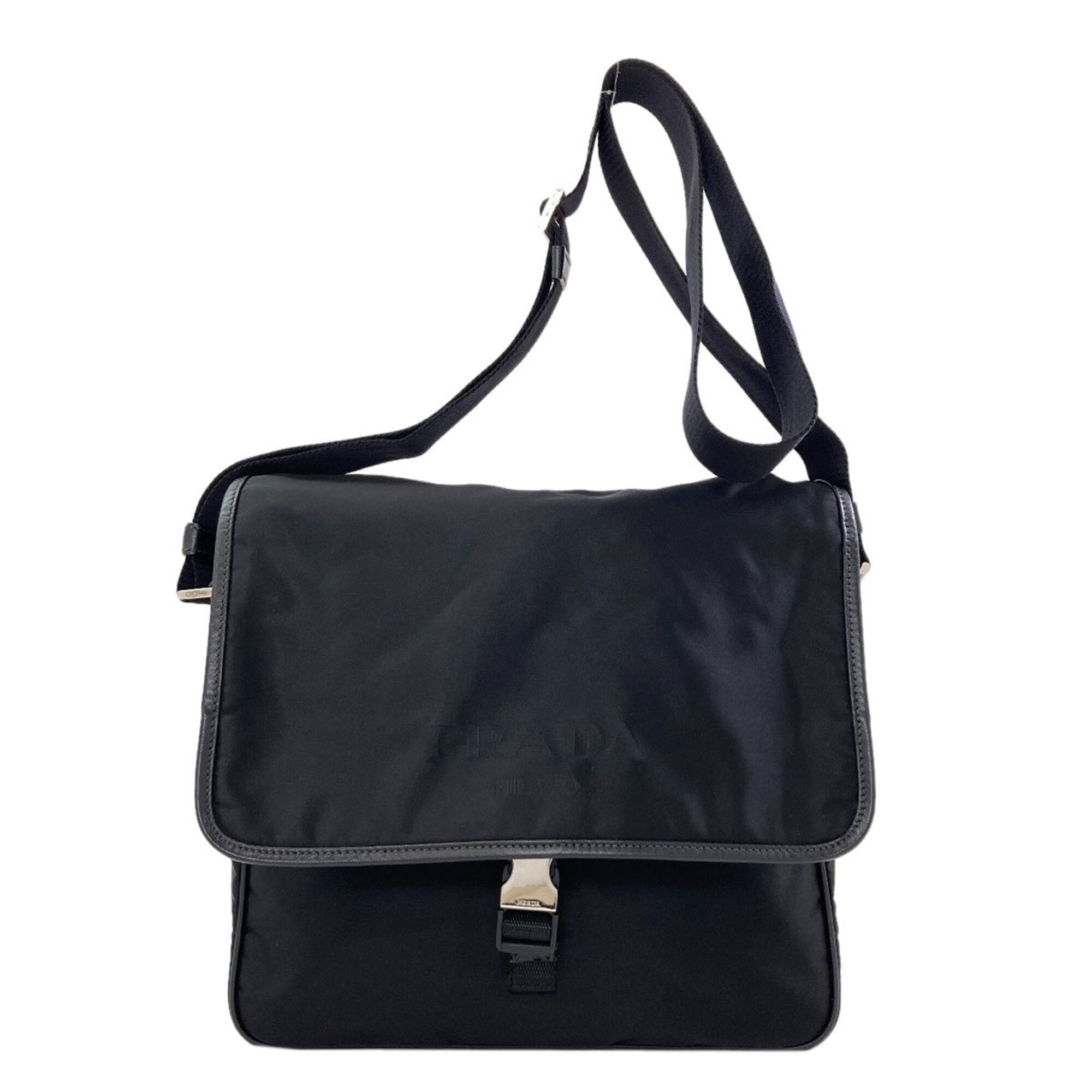 Prada Black Nylon Shoulder Bag (Pre-Owned)