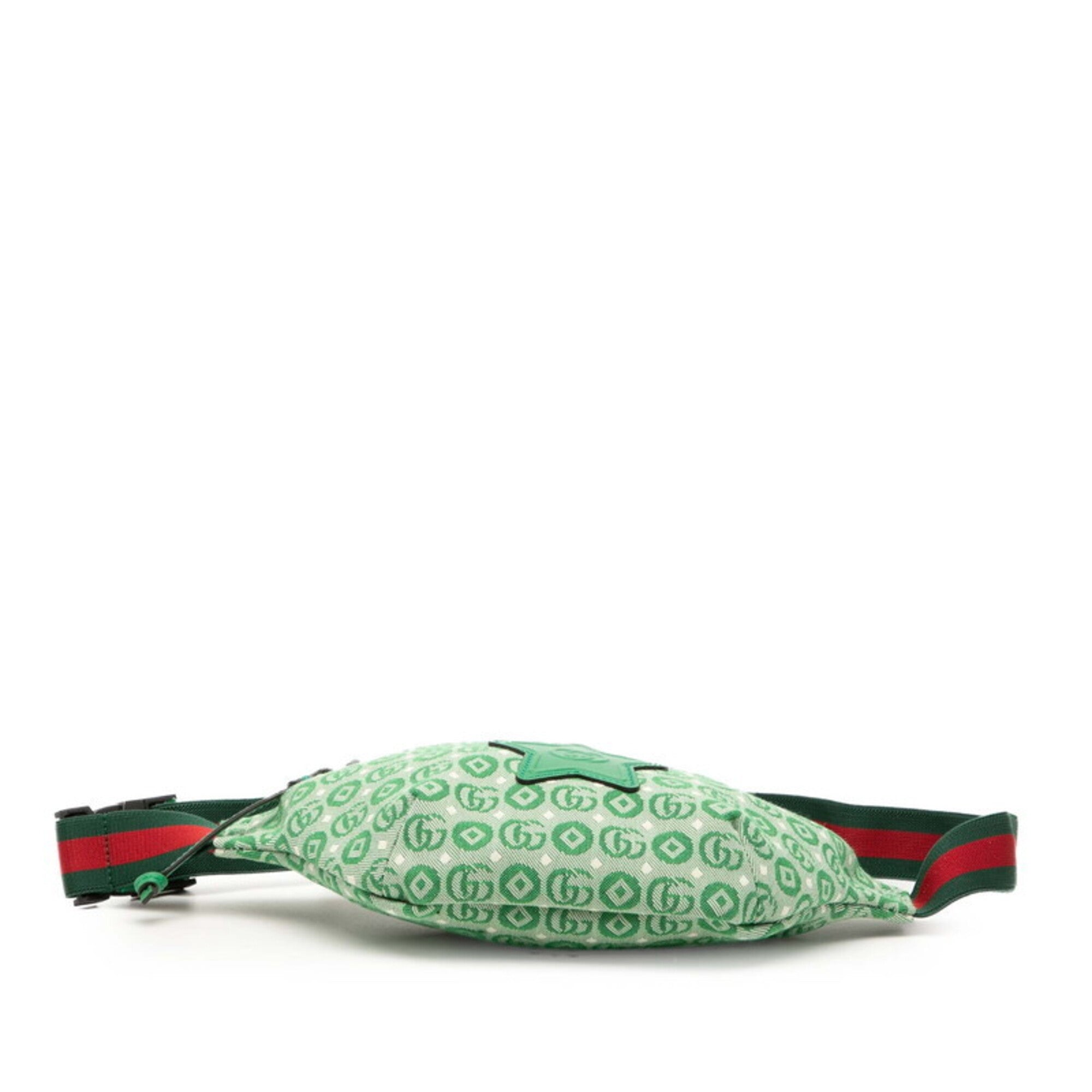 Gucci Green Multi-Color Canvas Sling Bag (Pre-Owned)