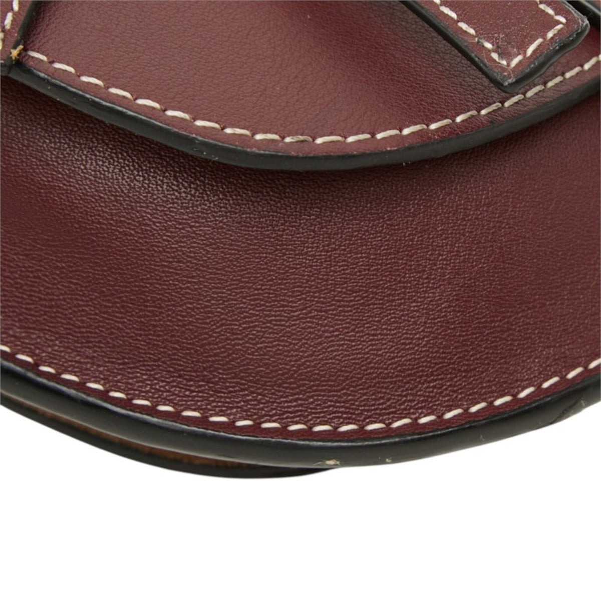 Loewe Bordeaux Leather Shoulder Bag (Pre-Owned)
