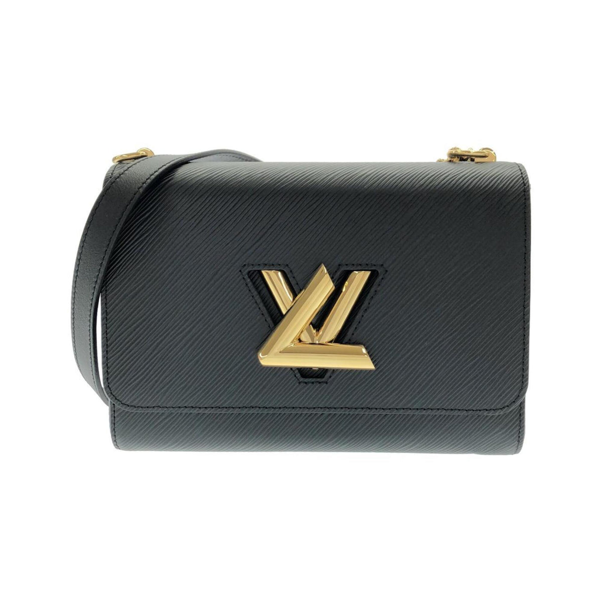 Louis Vuitton Black Leather Shoulder Bag (Pre-Owned)