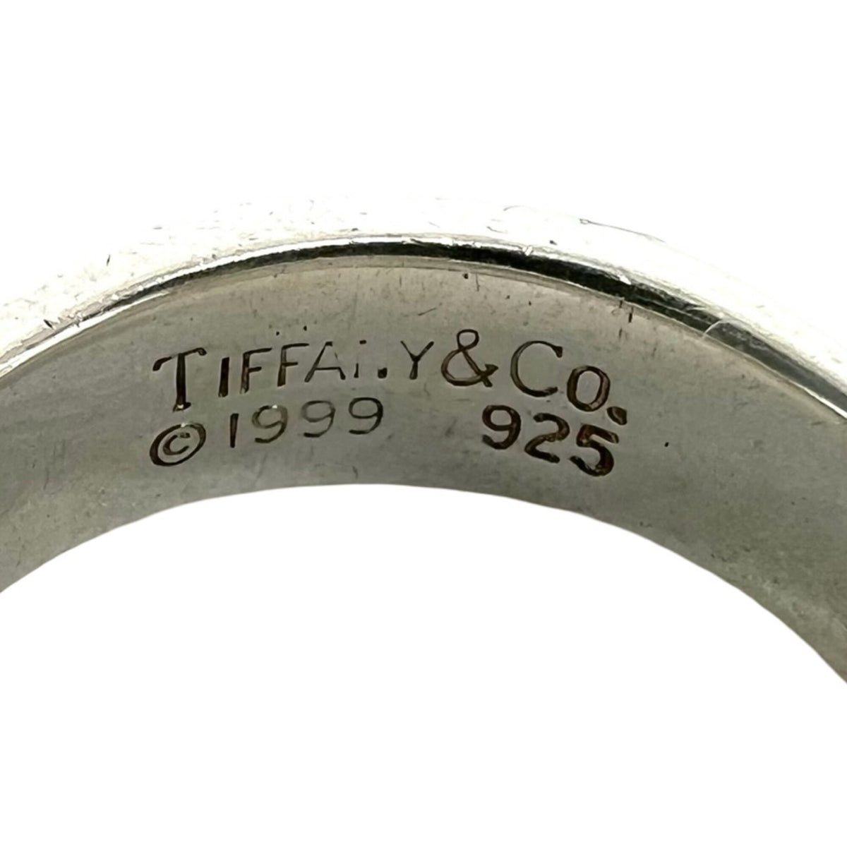 Tiffany Silver Silver 925 Band Ring (Pre-Owned)