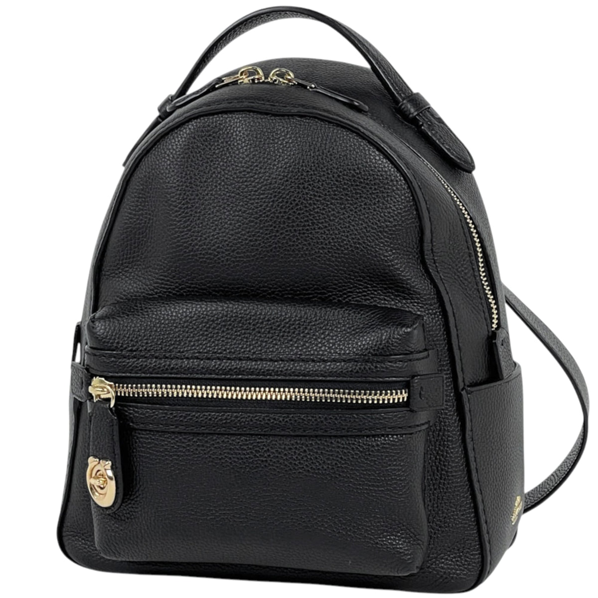 Coach Black Leather Backpack (Pre-Owned)