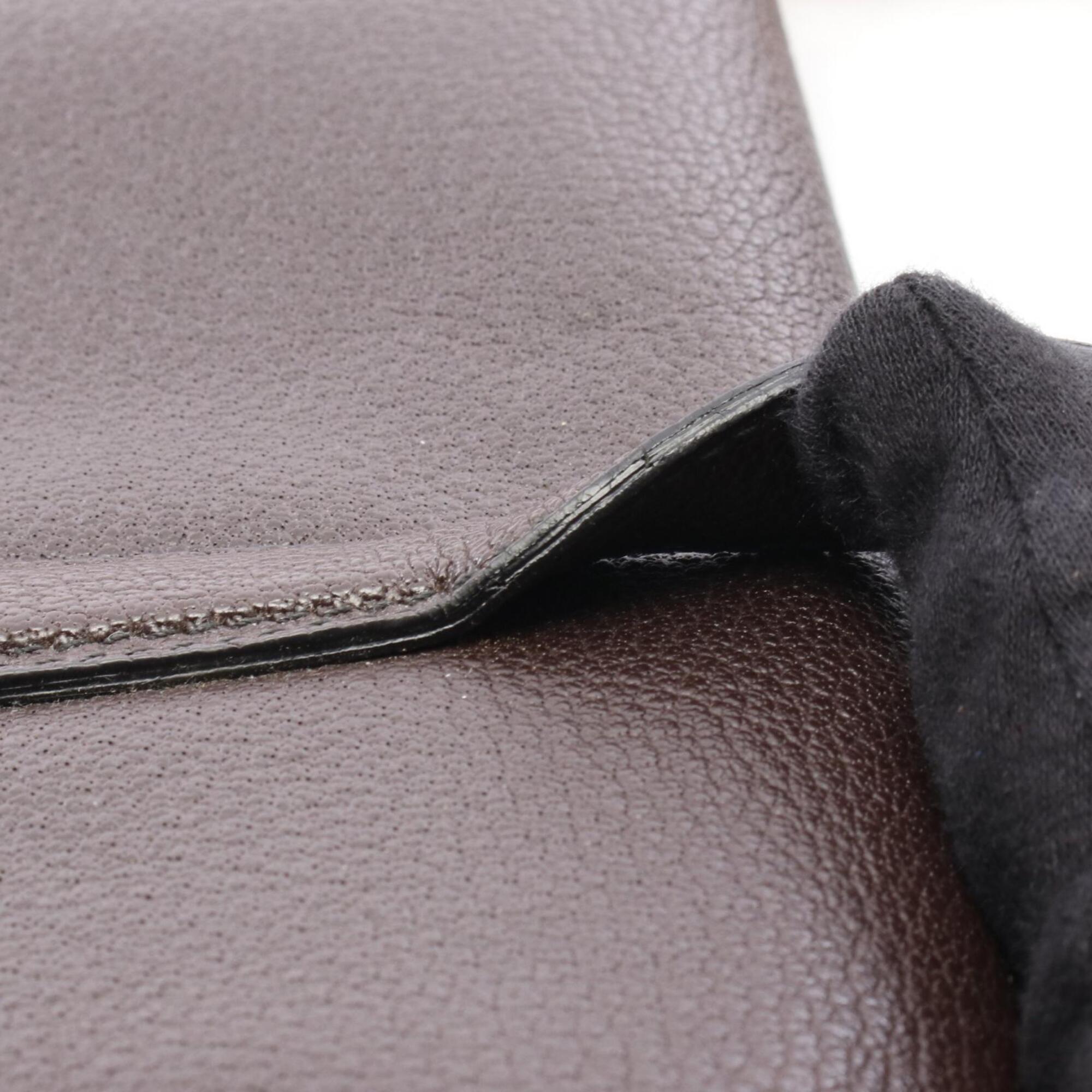Bvlgari Brown Leather Handbag Tote Bag (Pre-Owned)