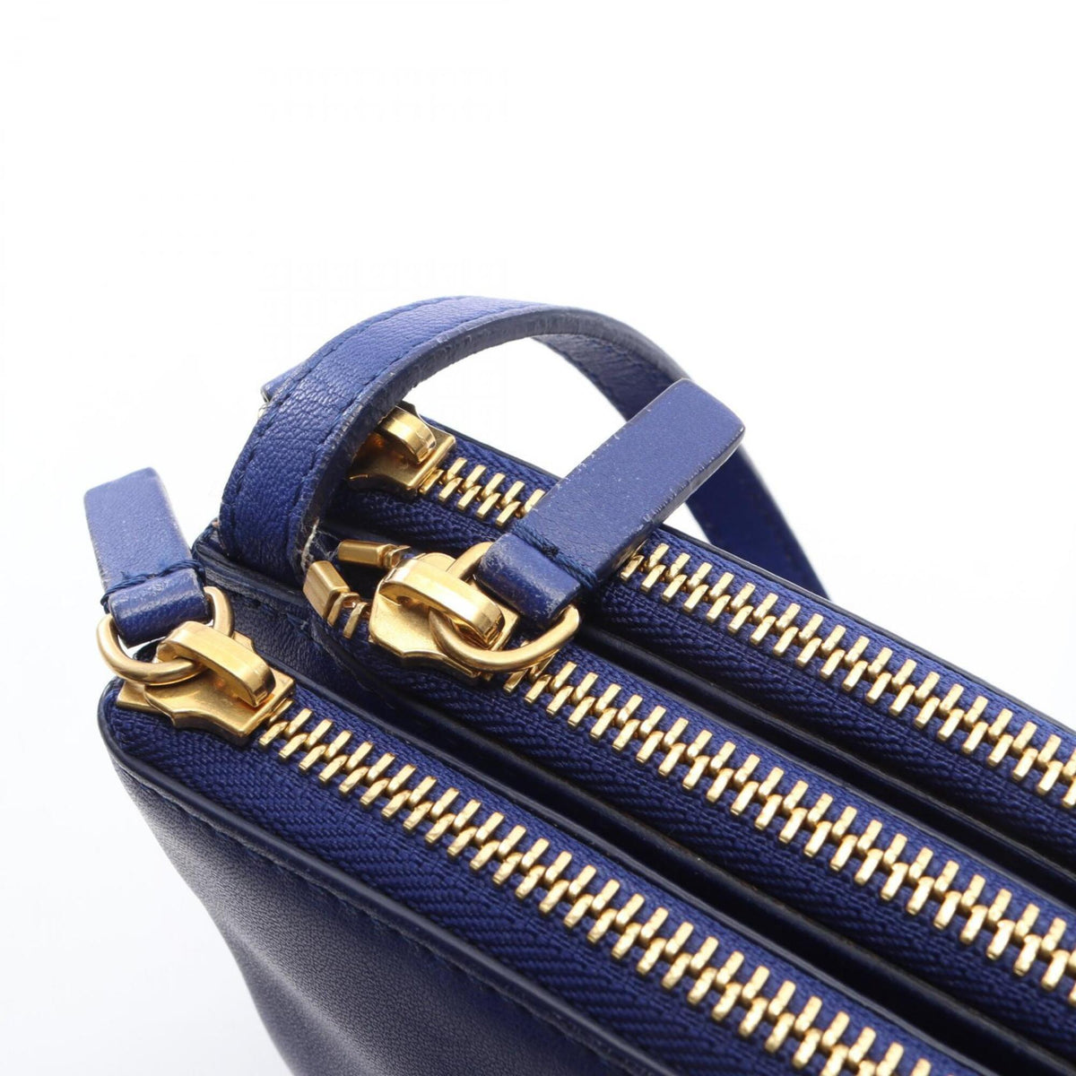 Celine Blue Leather Shoulder Bag (Pre-Owned)
