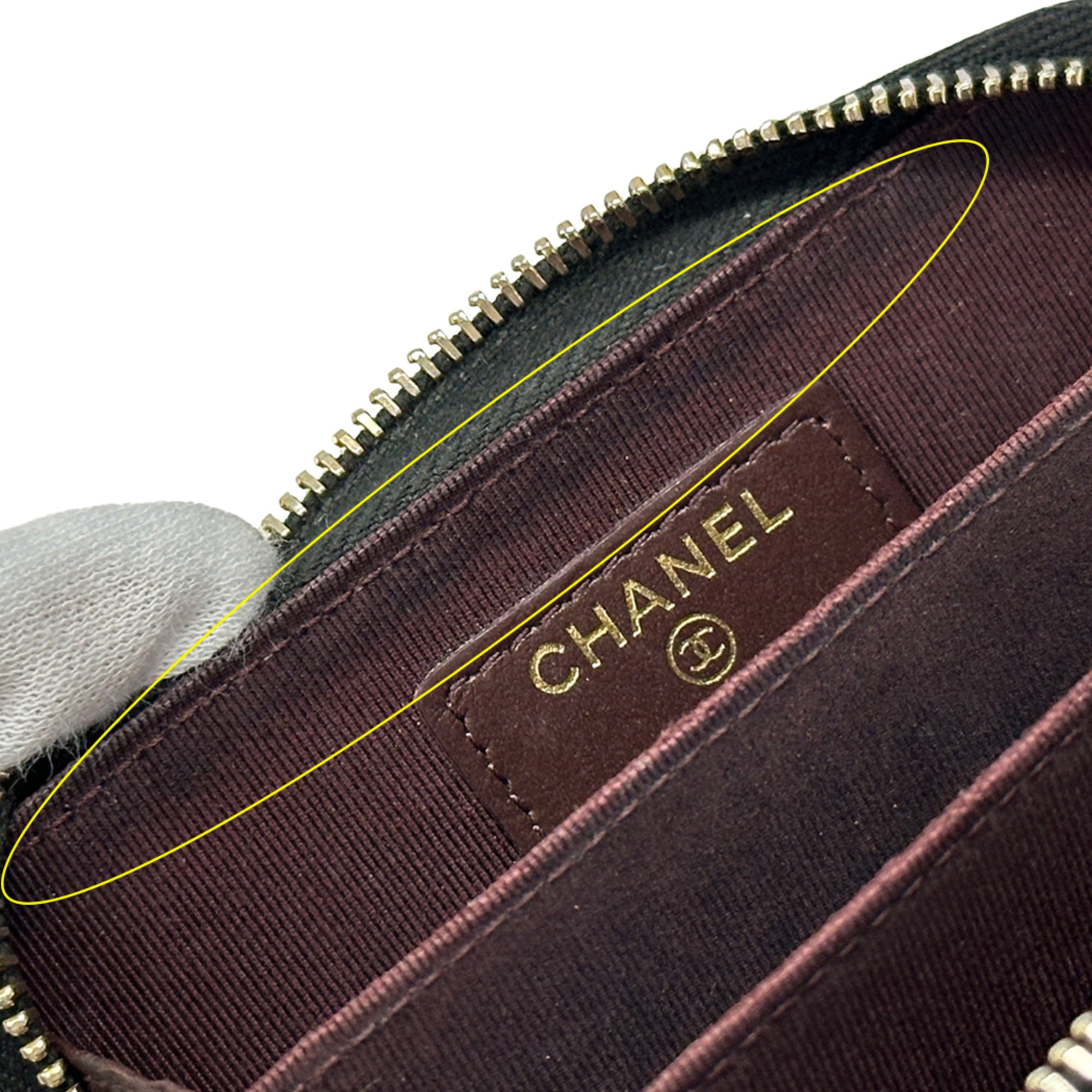 Chanel Black Grained Calfskin Coin Purse/Coin Case (Pre-Owned)