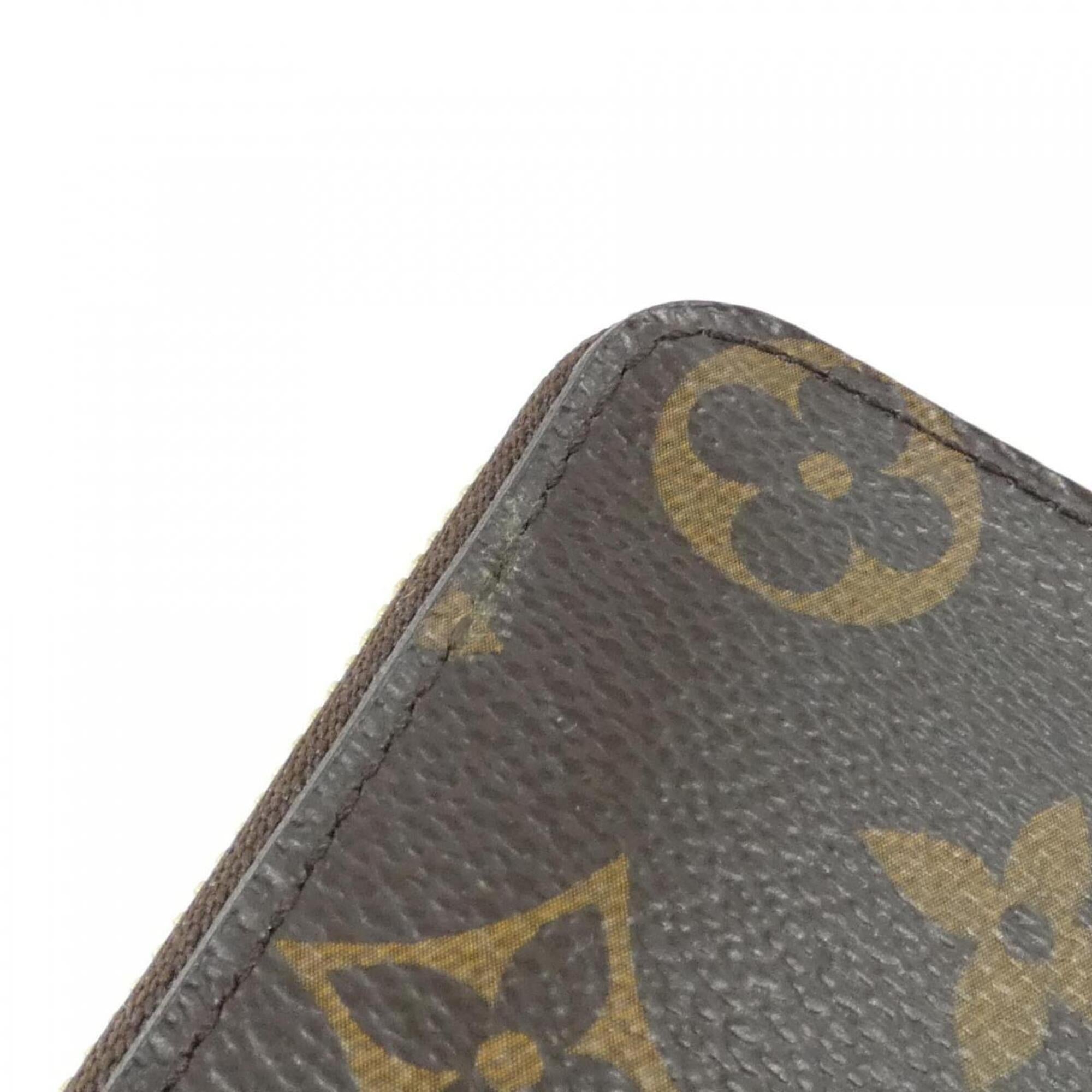 Louis Vuitton Marron Monogram Coated Canvas Coin Purse/Coin Case (Pre-Owned)