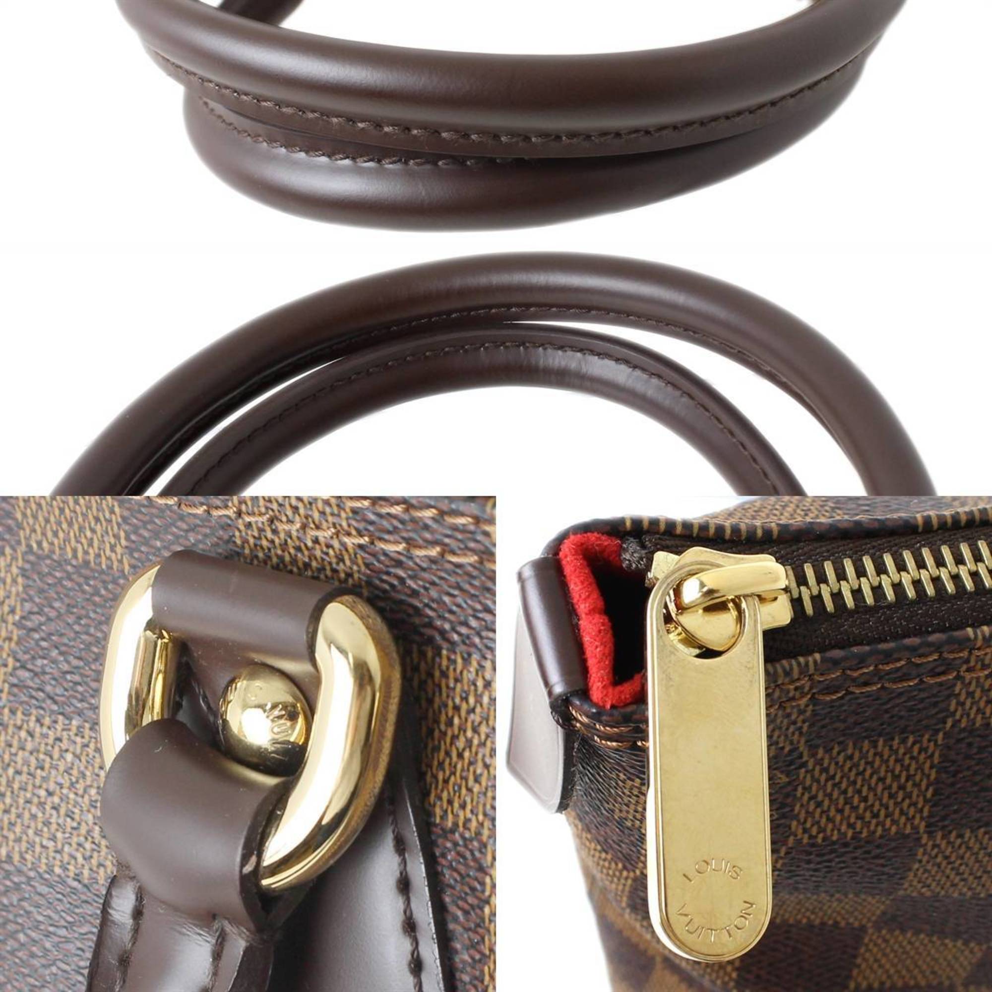 Louis Vuitton Damier Damier Canvas Ebene Handbag (Pre-Owned)