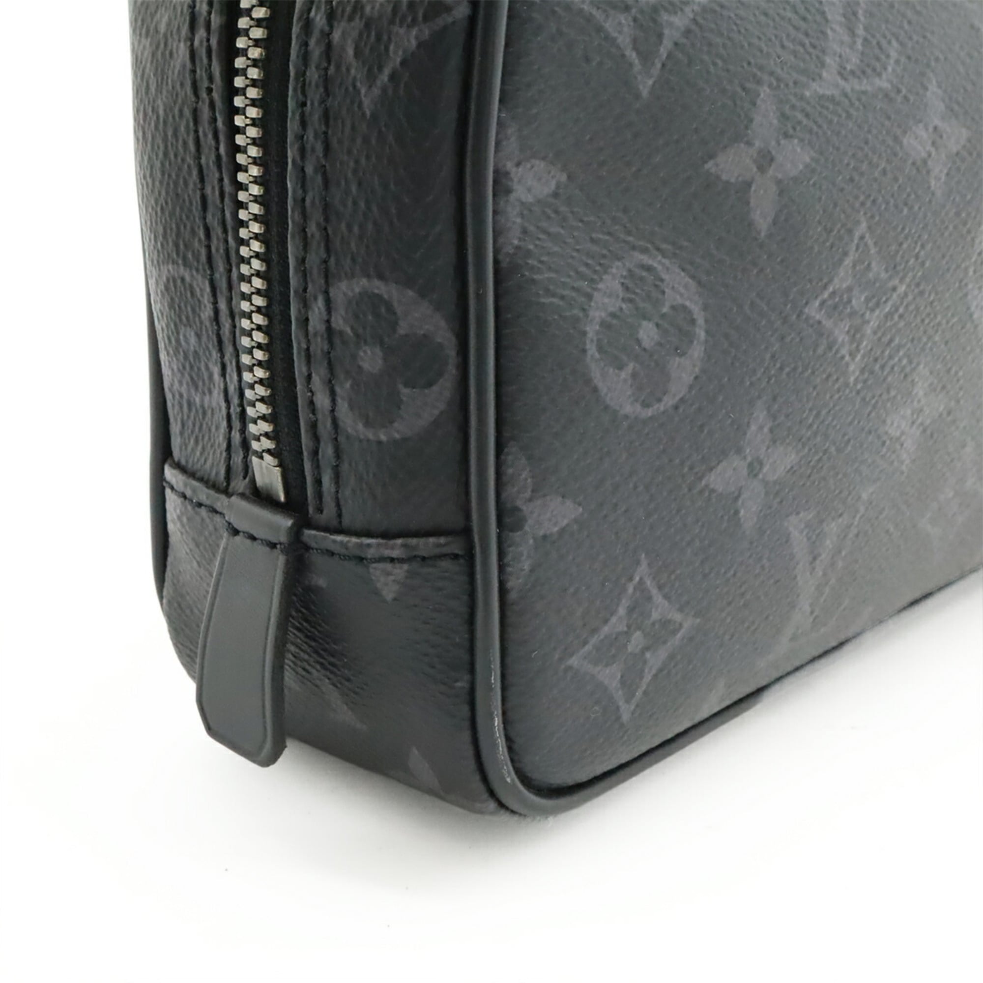 Louis Vuitton Black Gray Monogram Eclipse White Monogram Eclipse Clutch Bag Pouch (Pre-Owned)