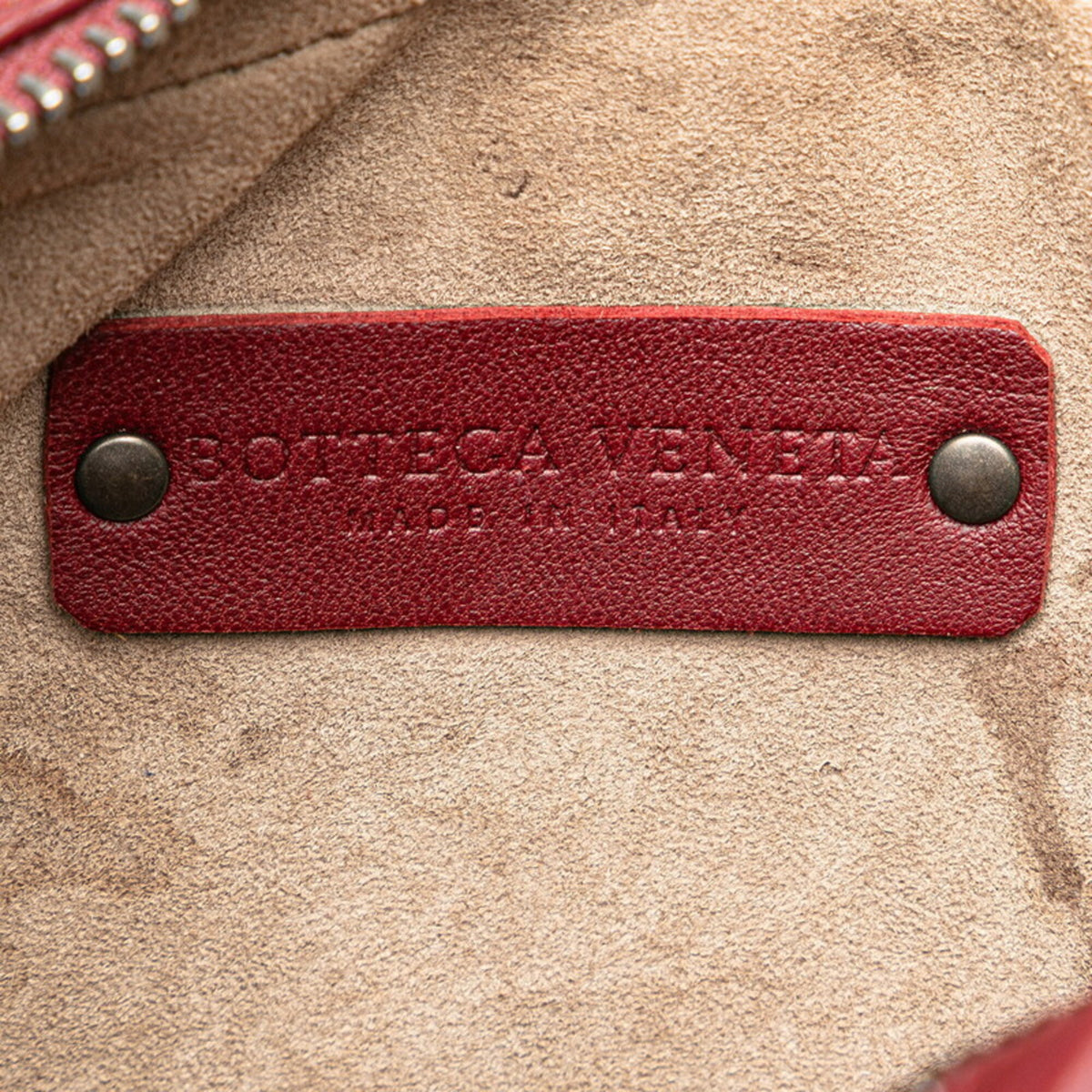 Bottega Veneta Bordeaux Red Color Wine Leather Fanny Pack (Pre-Owned)