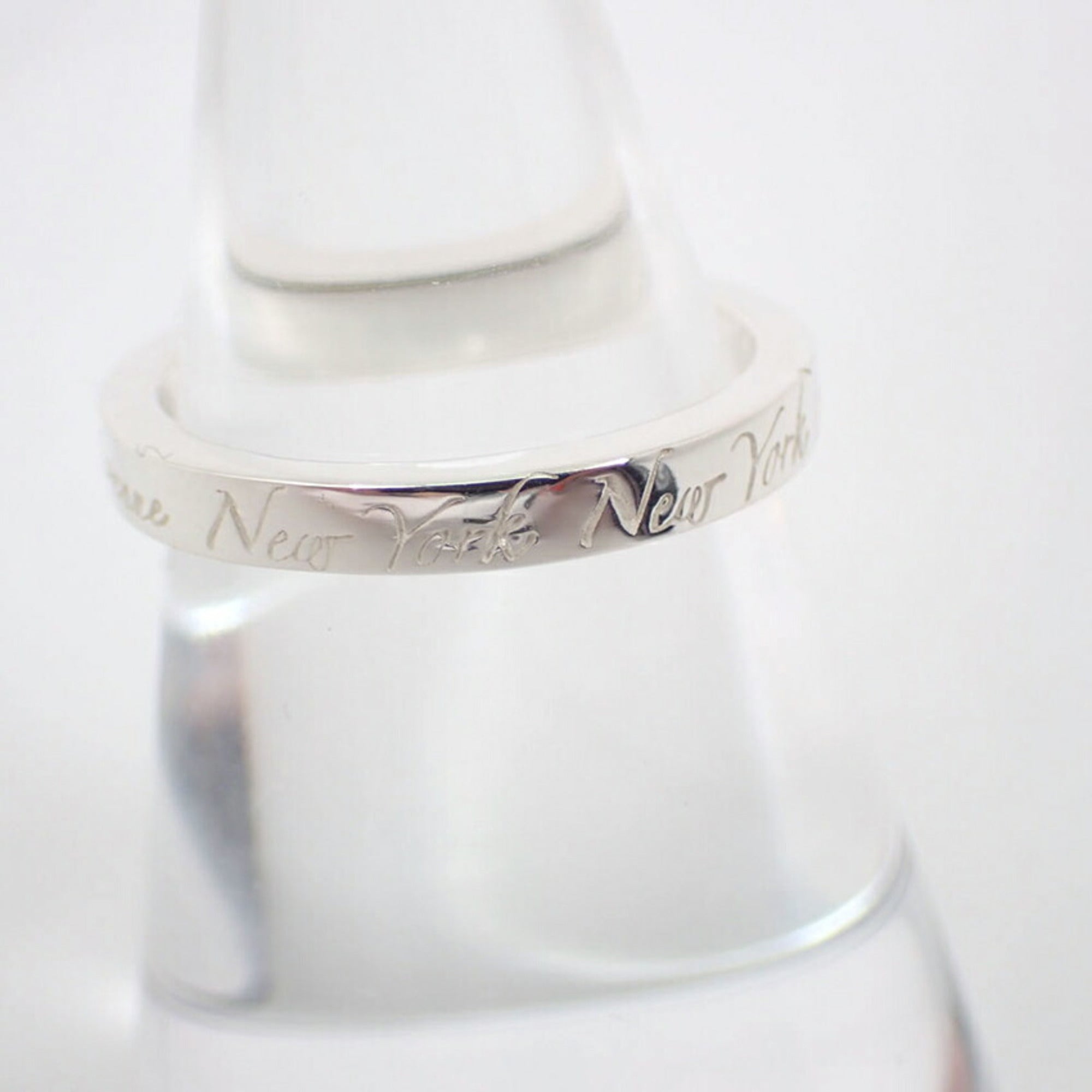 Tiffany Sterling Silver 925 Band Ring (Pre-Owned)