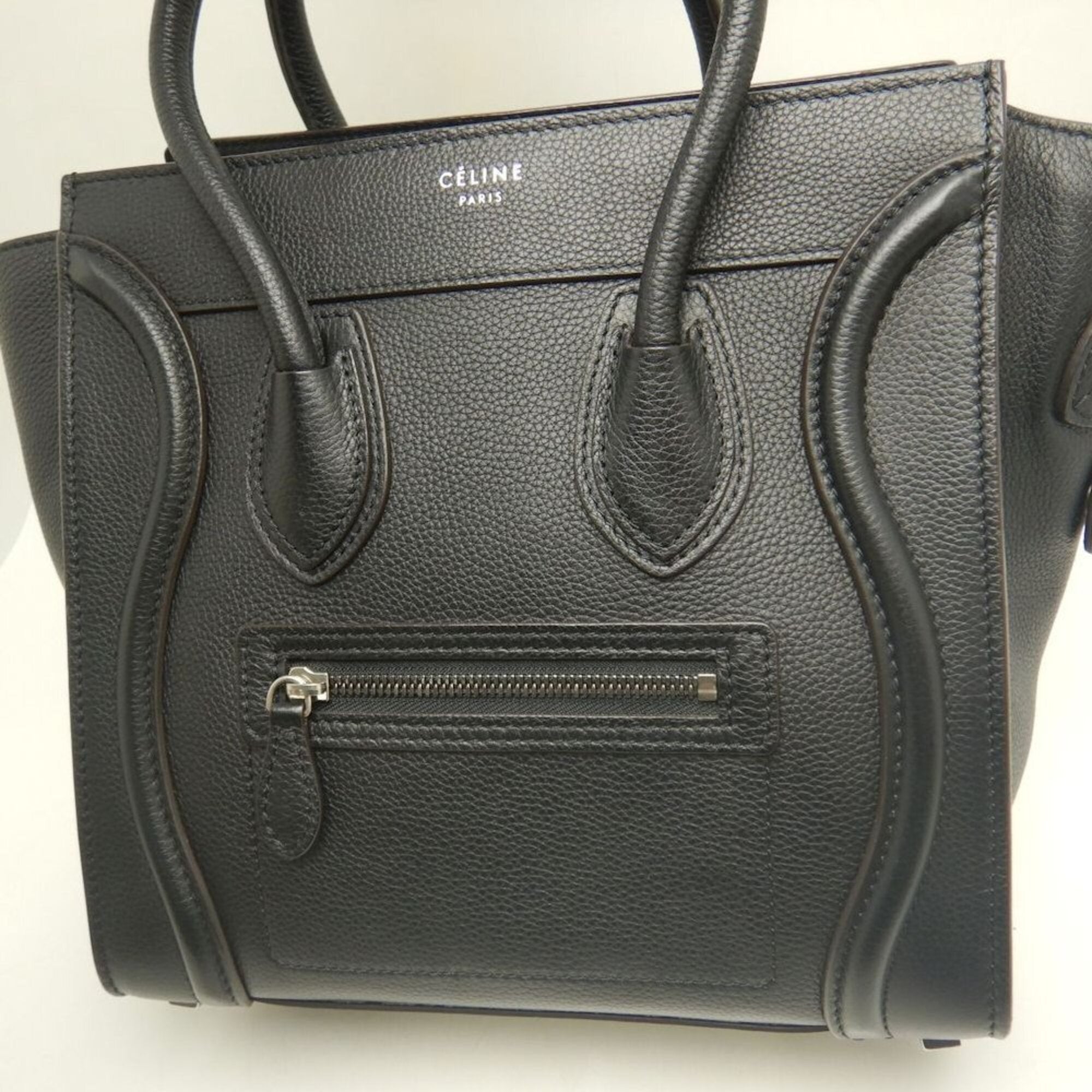 Celine Black Leather Tote Bag (Pre-Owned)