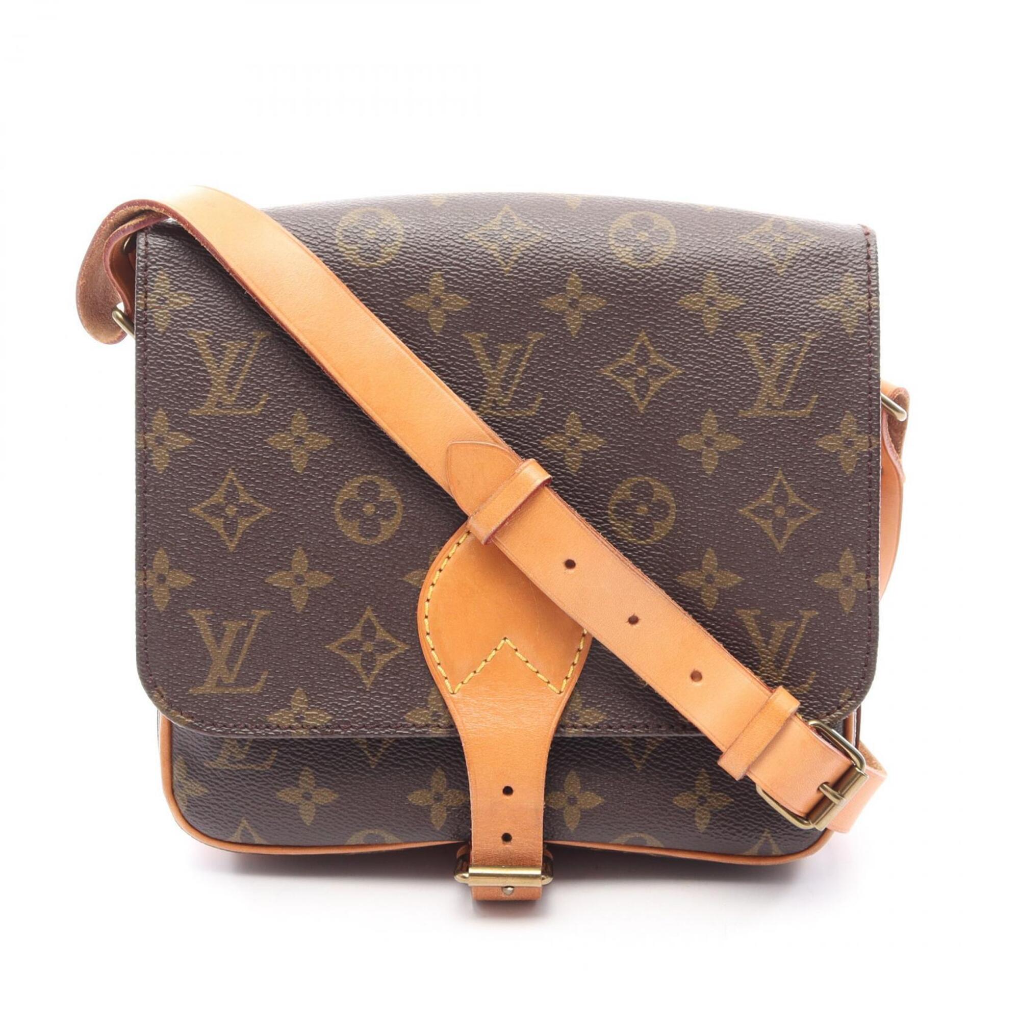 Louis Vuitton Brown Coated Canvas Pvc Monogram Leather Handbag Shoulder Bag (Pre-Owned)