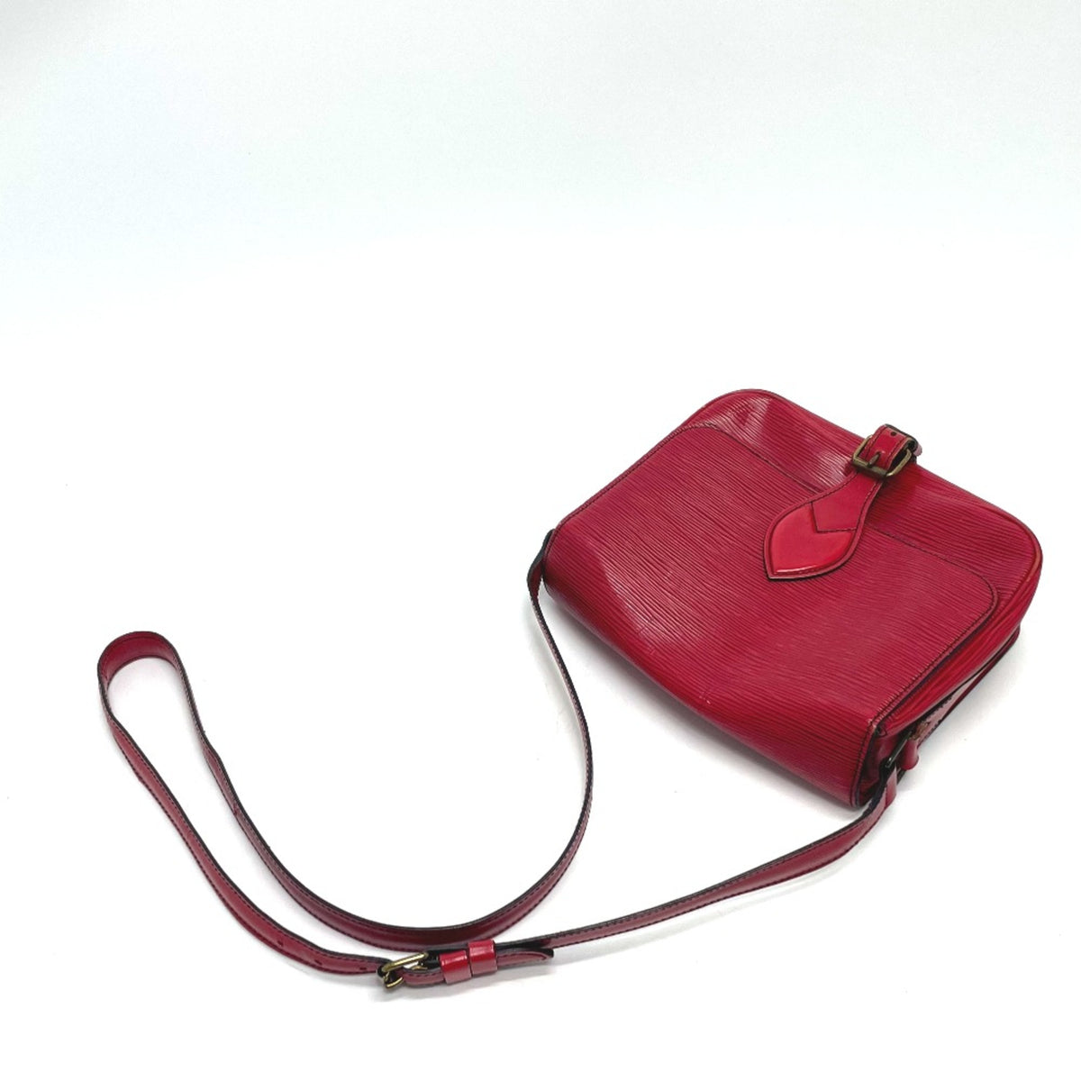 Louis Vuitton Red Leather Shoulder Bag (Pre-Owned)