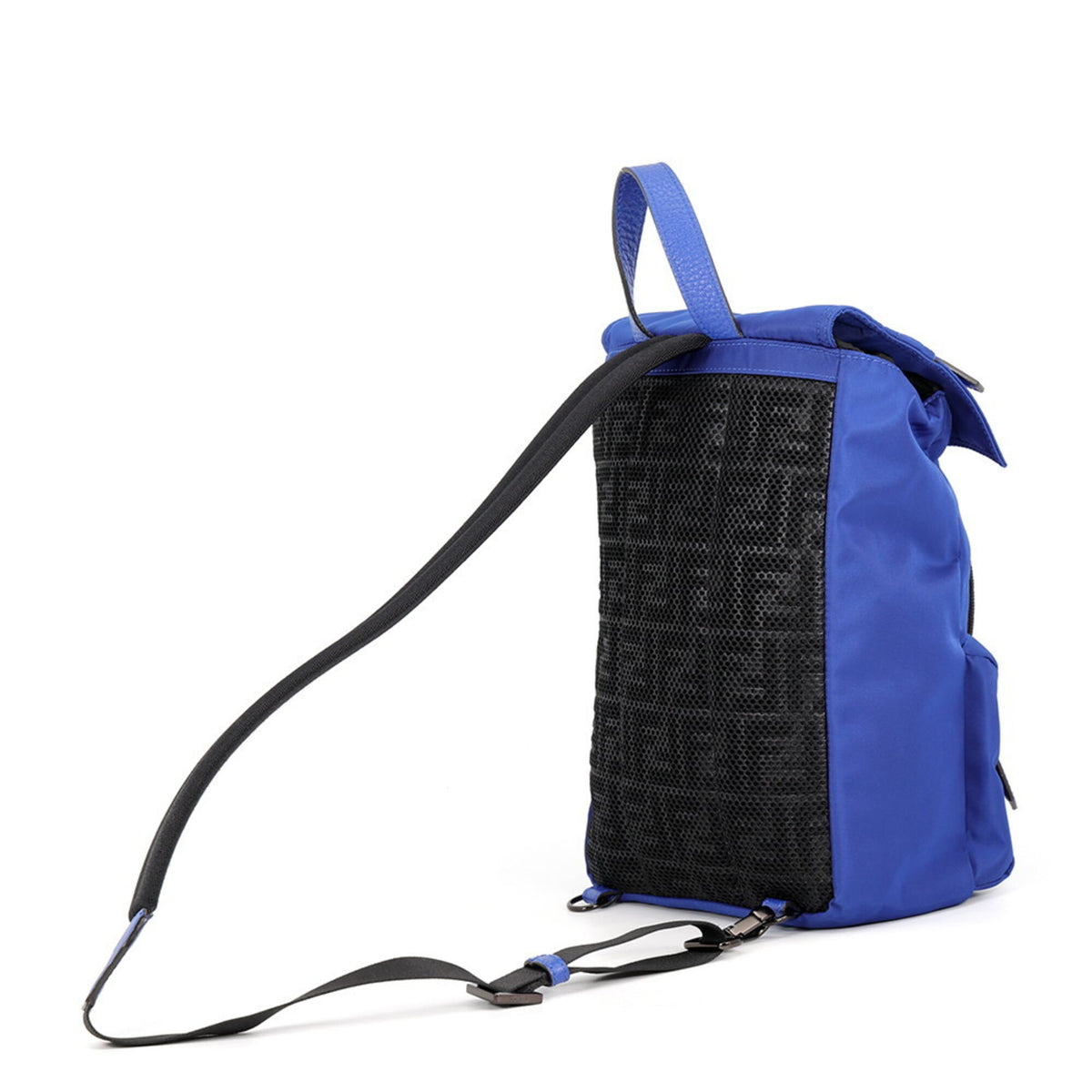 Fendi Black Blue Nylon Sling Bag (Pre-Owned)