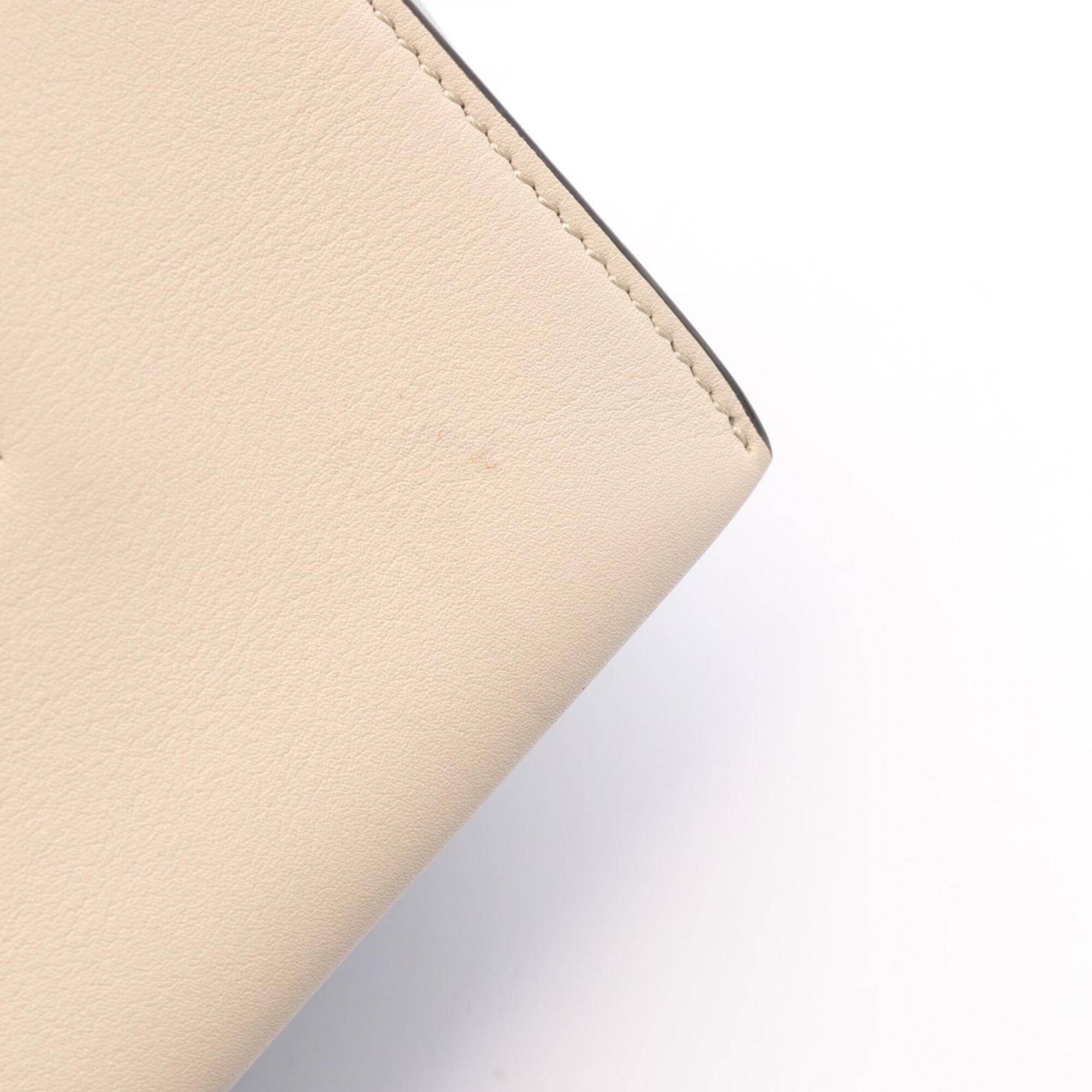 Celine Beige Blue Leather Handbag Shoulder Bag (Pre-Owned)