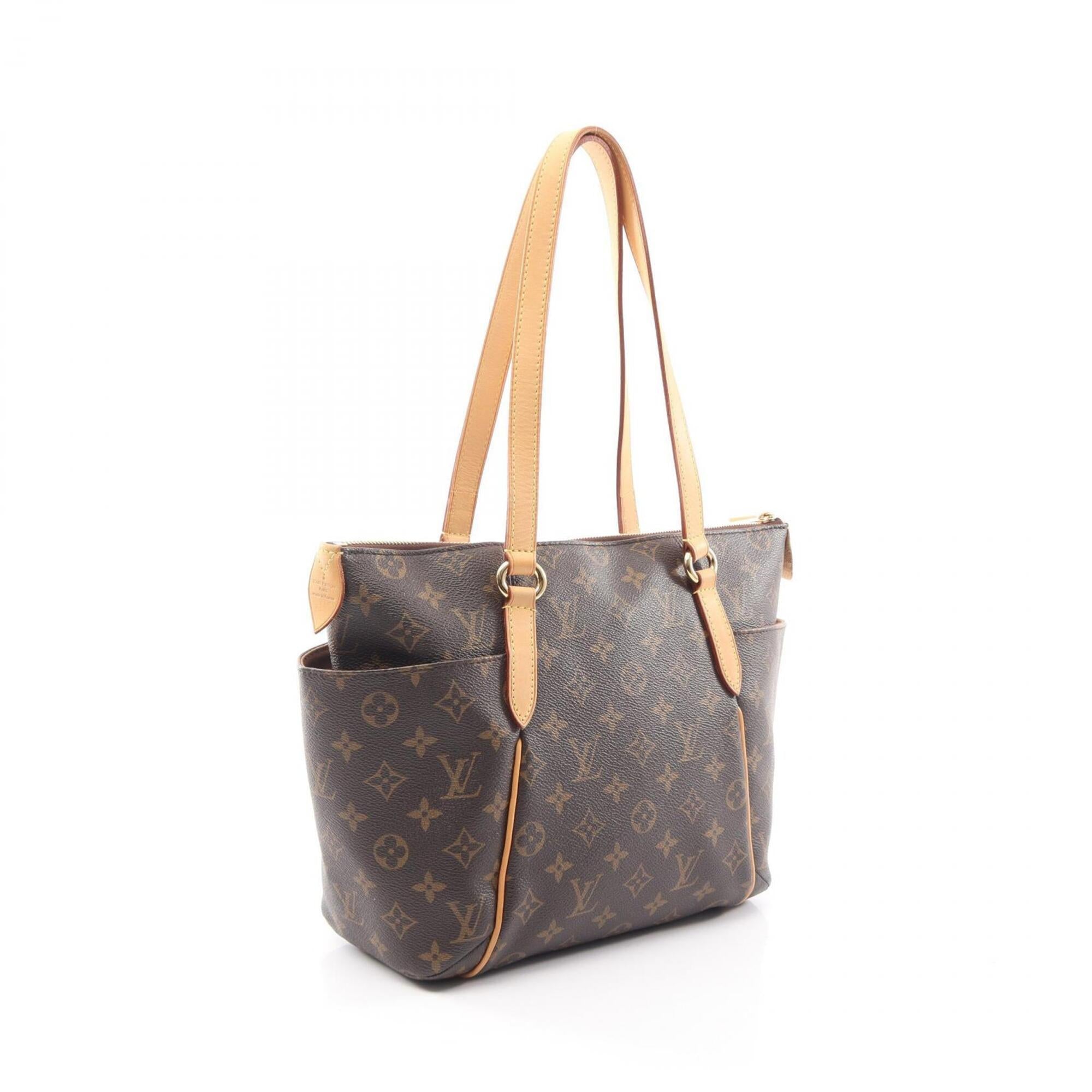 Louis Vuitton Brown Coated Canvas Pvc Monogram Leather Handbag Tote Bag (Pre-Owned)
