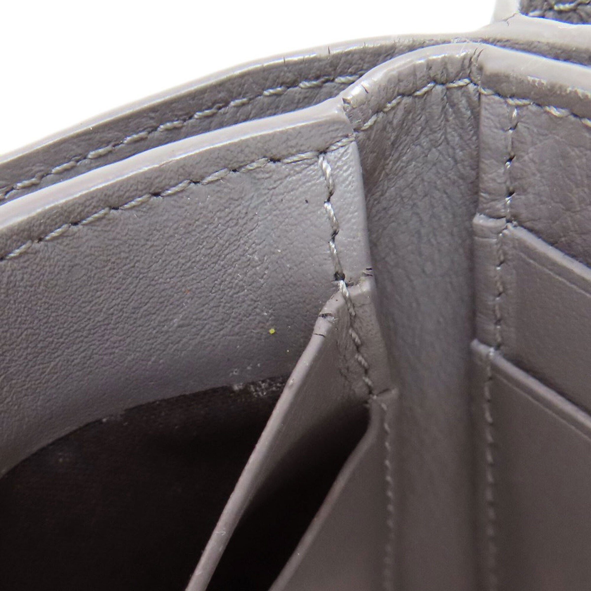 Loewe Gray Leather Wallet (Tri-Fold) (Pre-Owned)