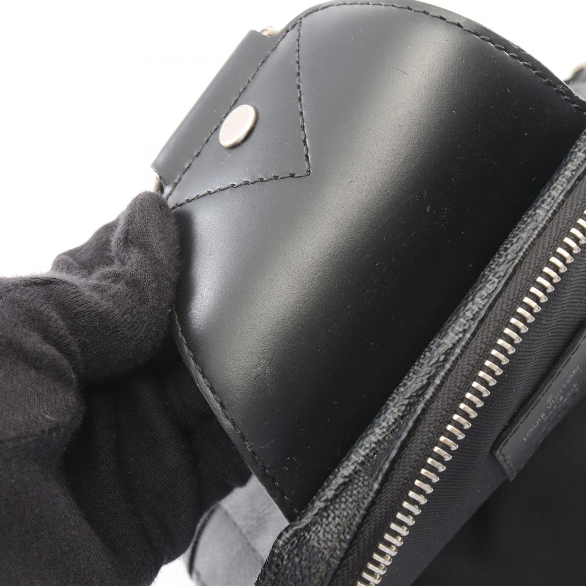 Louis Vuitton Black Damier Graphite Leather Fanny Pack Sling Bag (Pre-Owned)