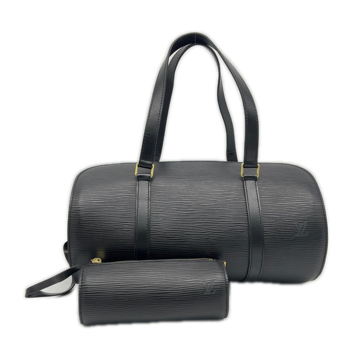 Louis Vuitton Epi Black Noir Leather Handbag (Pre-Owned)
