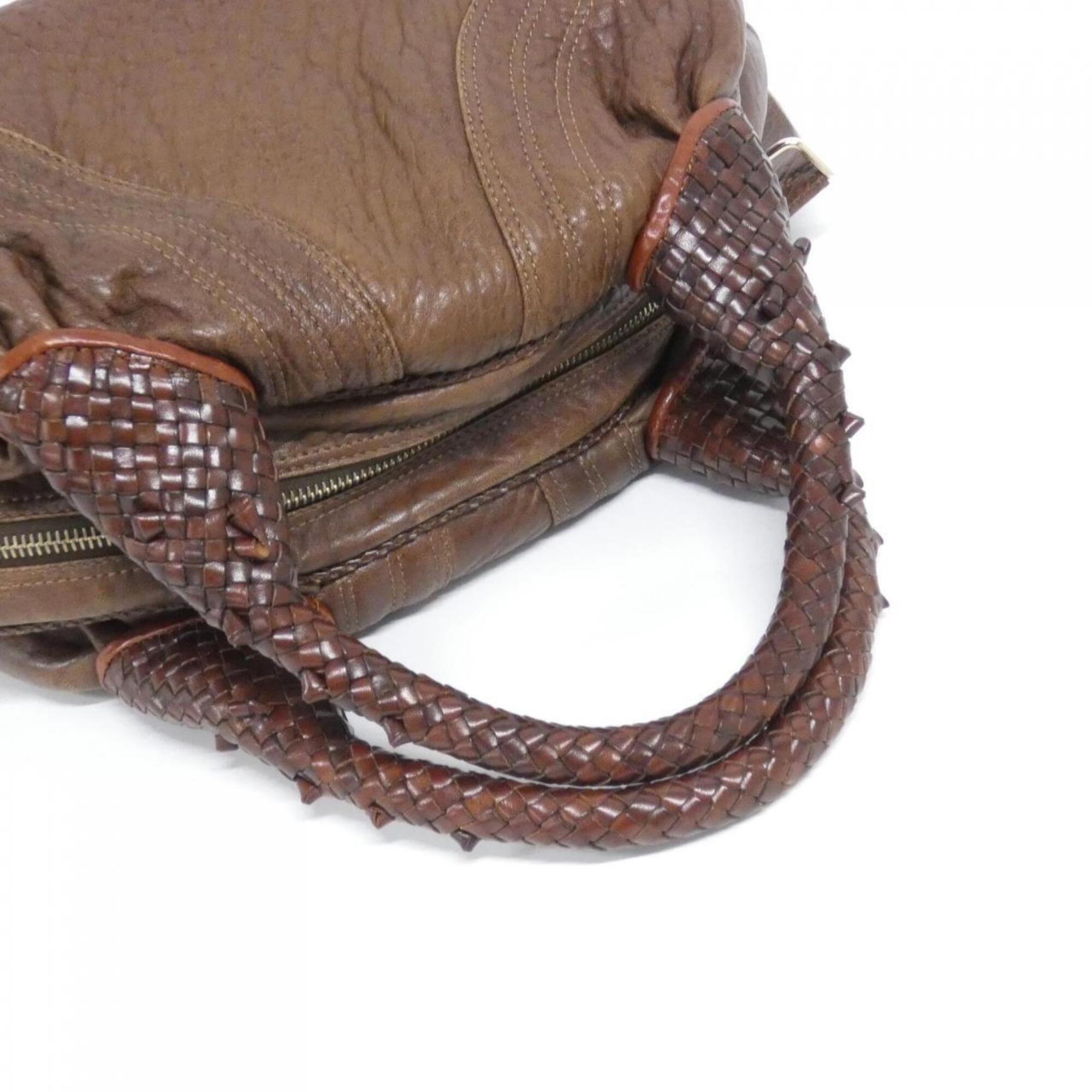 Fendi Brown Leather Handbag (Pre-Owned)
