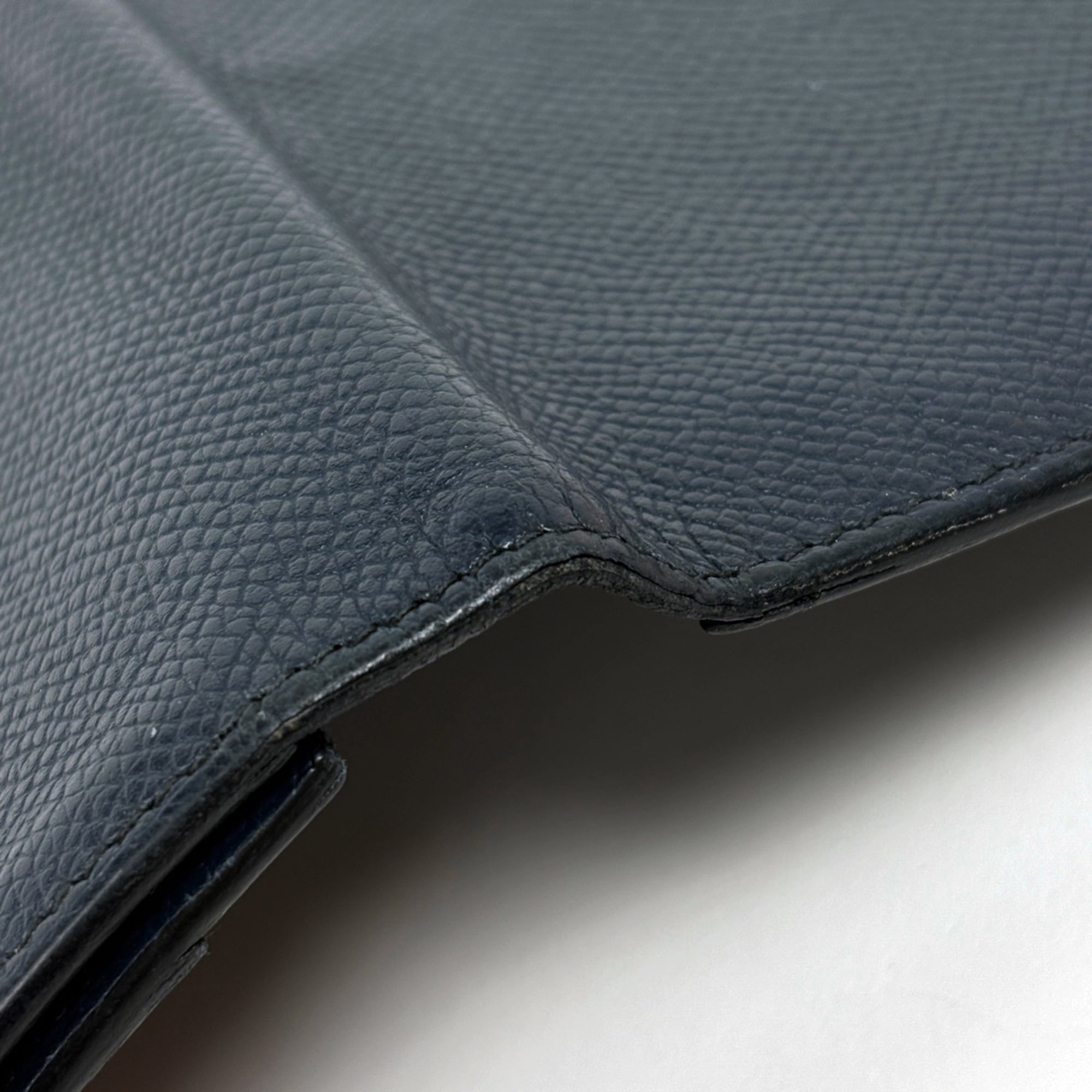 Hermes Blue Epsom Leather Long Wallet (Bi-Fold) (Pre-Owned)