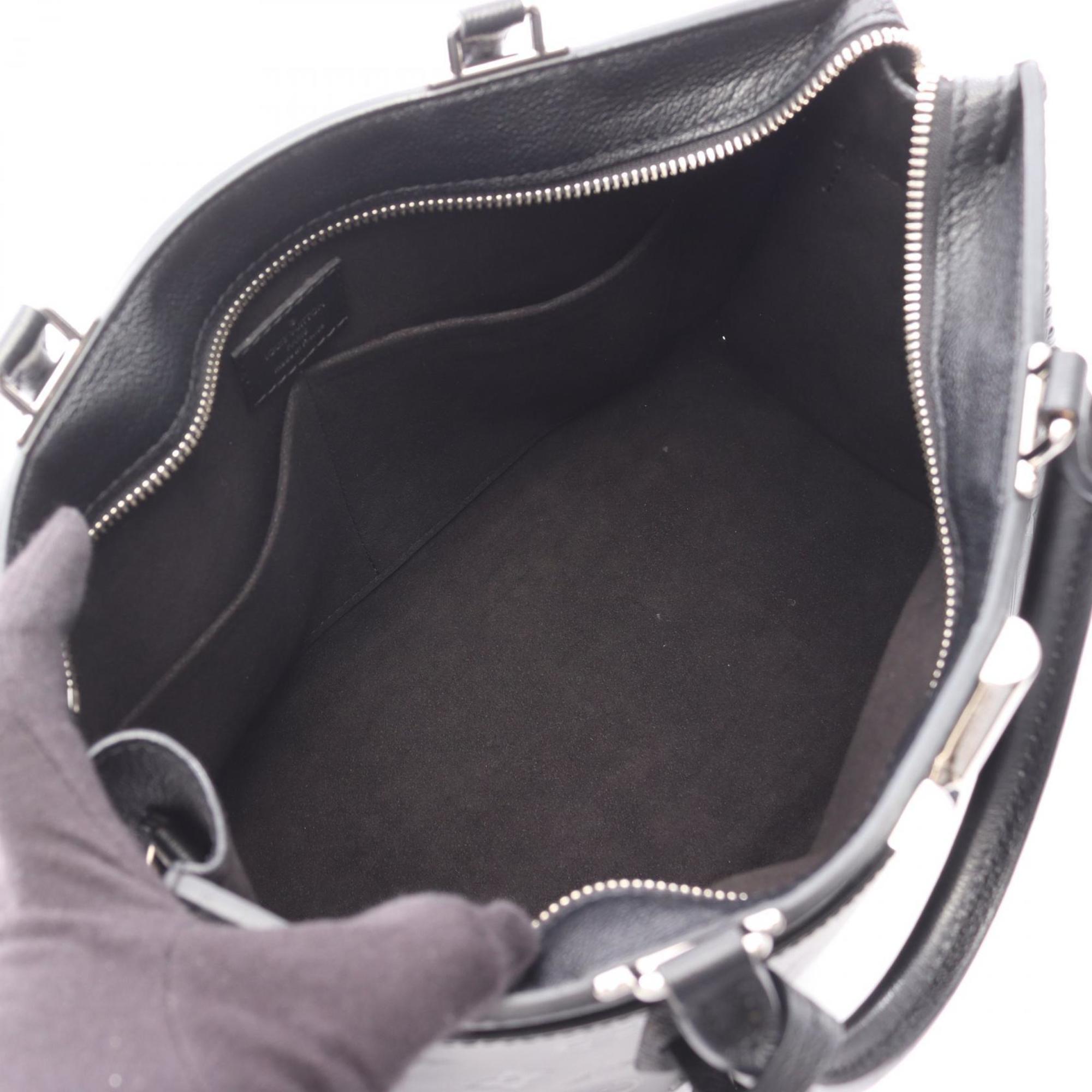 Louis Vuitton Black Leather Tote Bag (Pre-Owned)