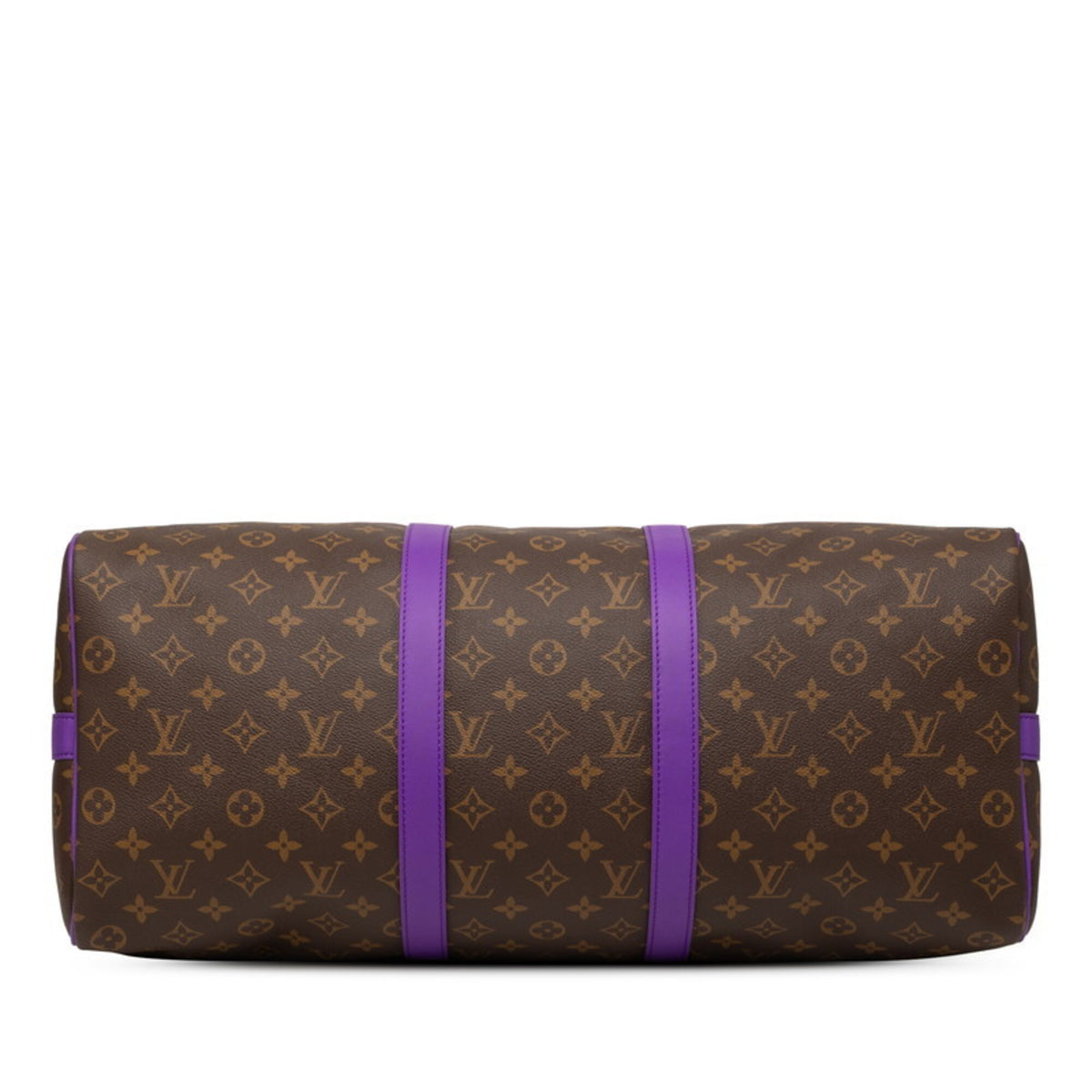 Louis Vuitton Monogram Macassar Purple Pvc Leather Boston Bag Shoulder Bag (Pre-Owned)