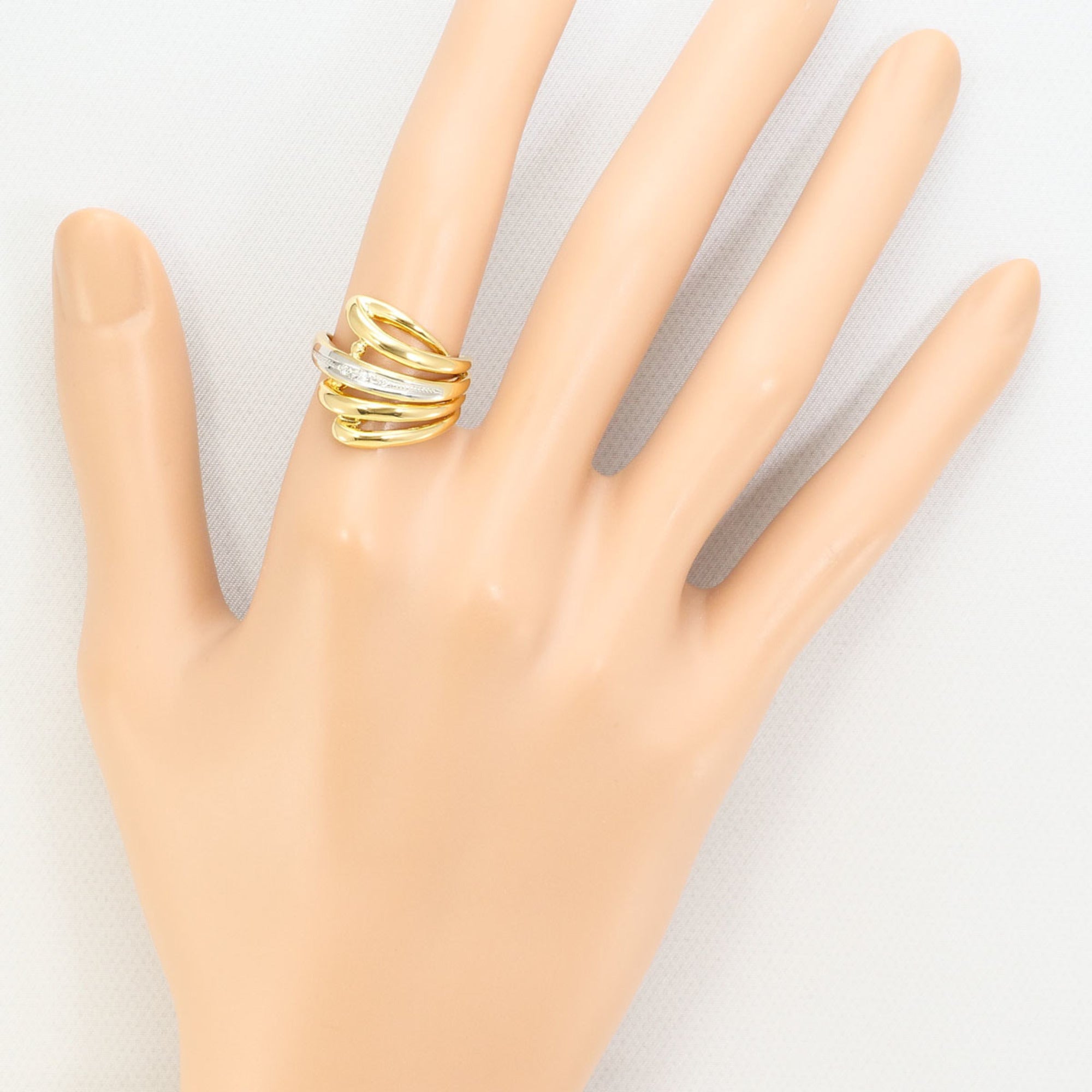 Unbranded Platinum Yellow Gold Yellow Gold (18K) Platinum 900 Band Ring (Pre-Owned)