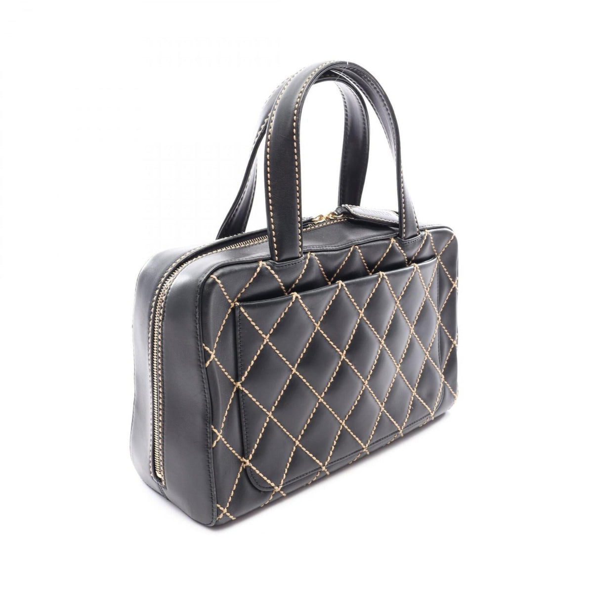 Chanel Black Leather Handbag (Pre-Owned)