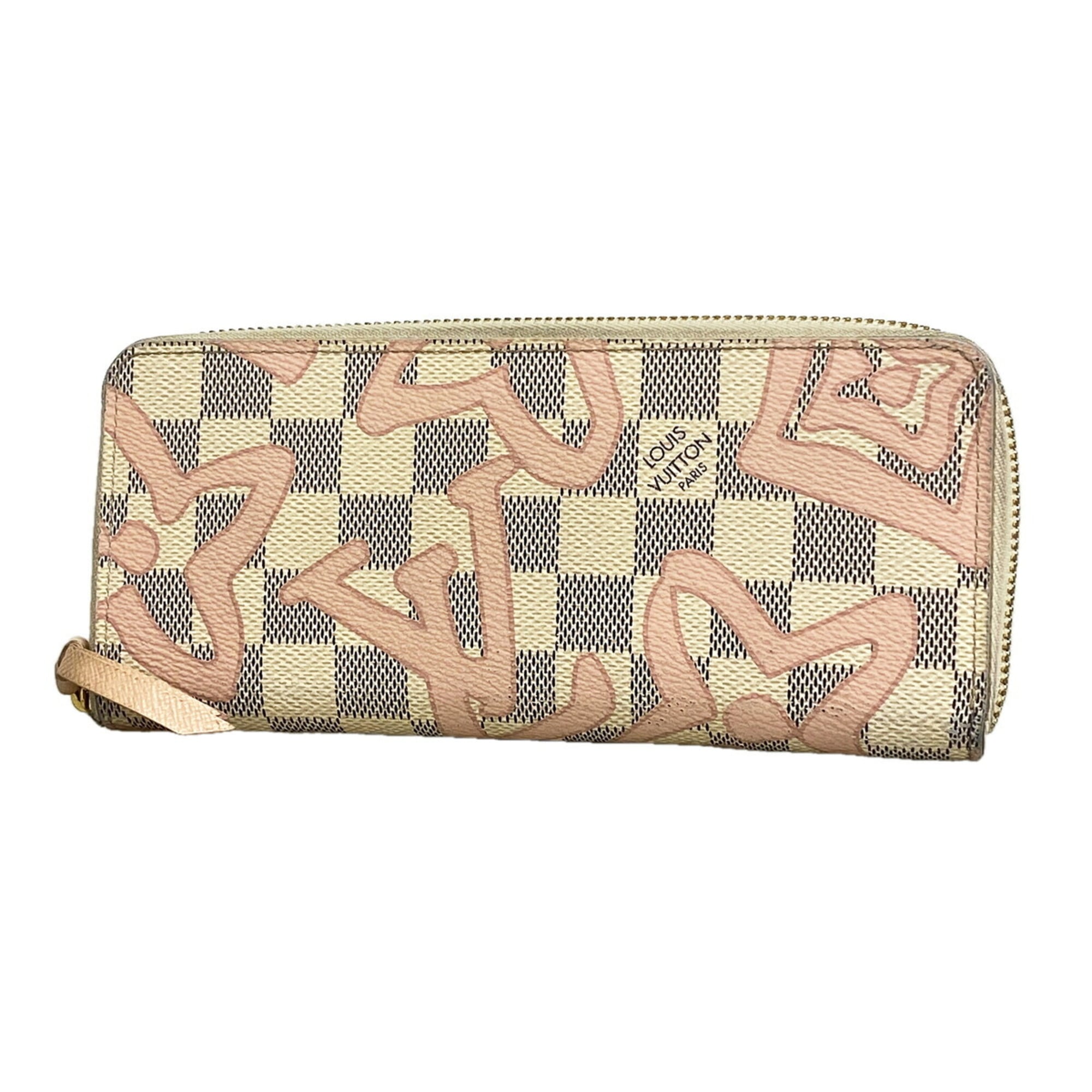 Louis Vuitton Pink White Long Wallet (Bi-Fold) (Pre-Owned)