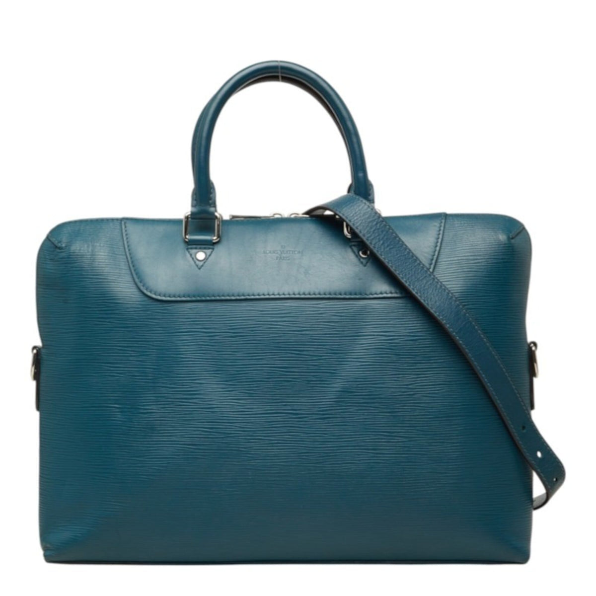Louis Vuitton Toledo Blue Leather Briefcase (Pre-Owned)