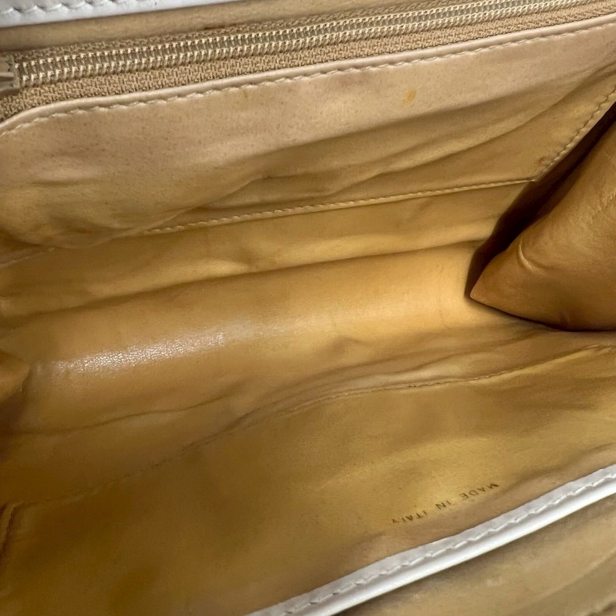 Celine Beige Leather Pochette Shoulder Bag (Pre-Owned)
