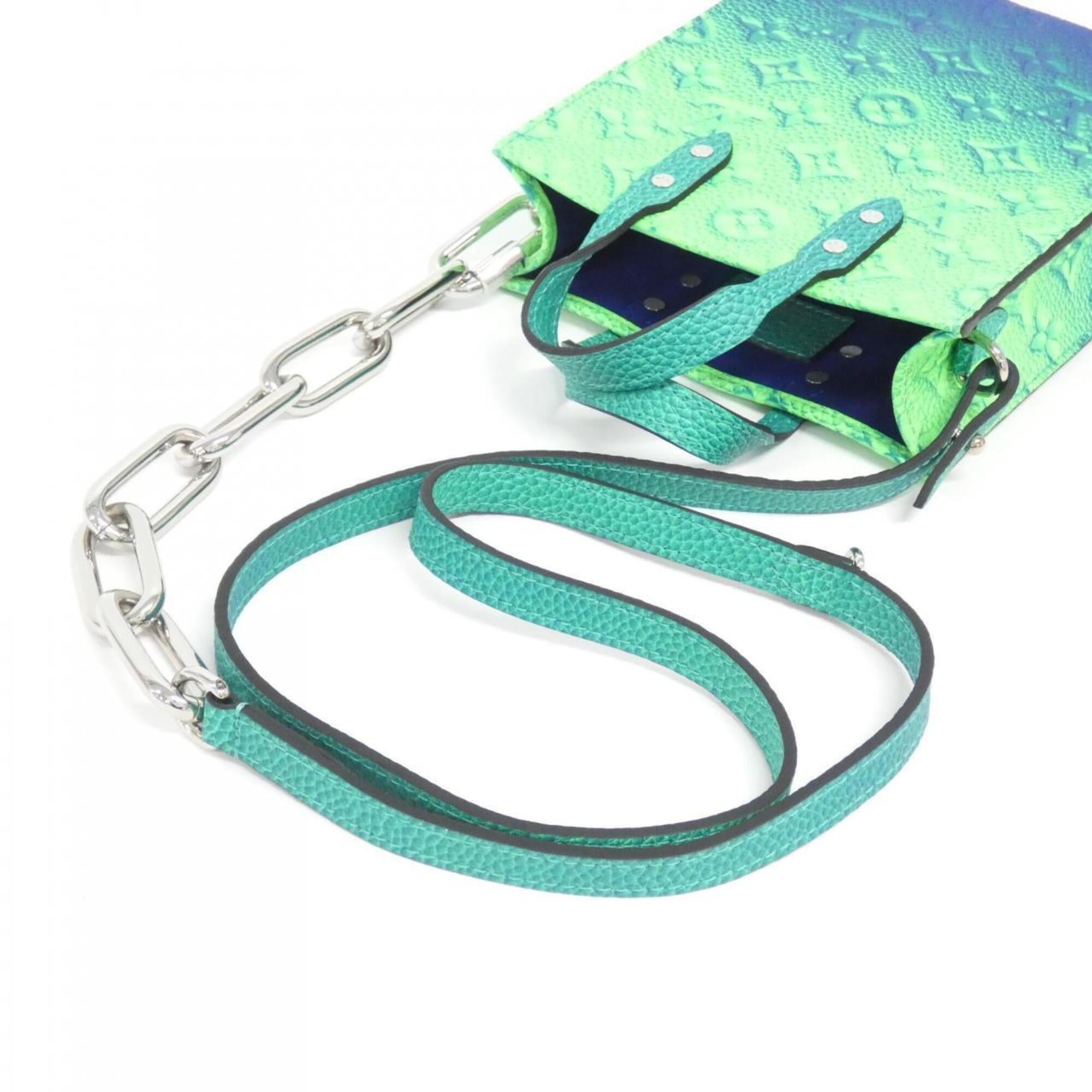 Louis Vuitton Blue Vert Leather Handbag (Pre-Owned)