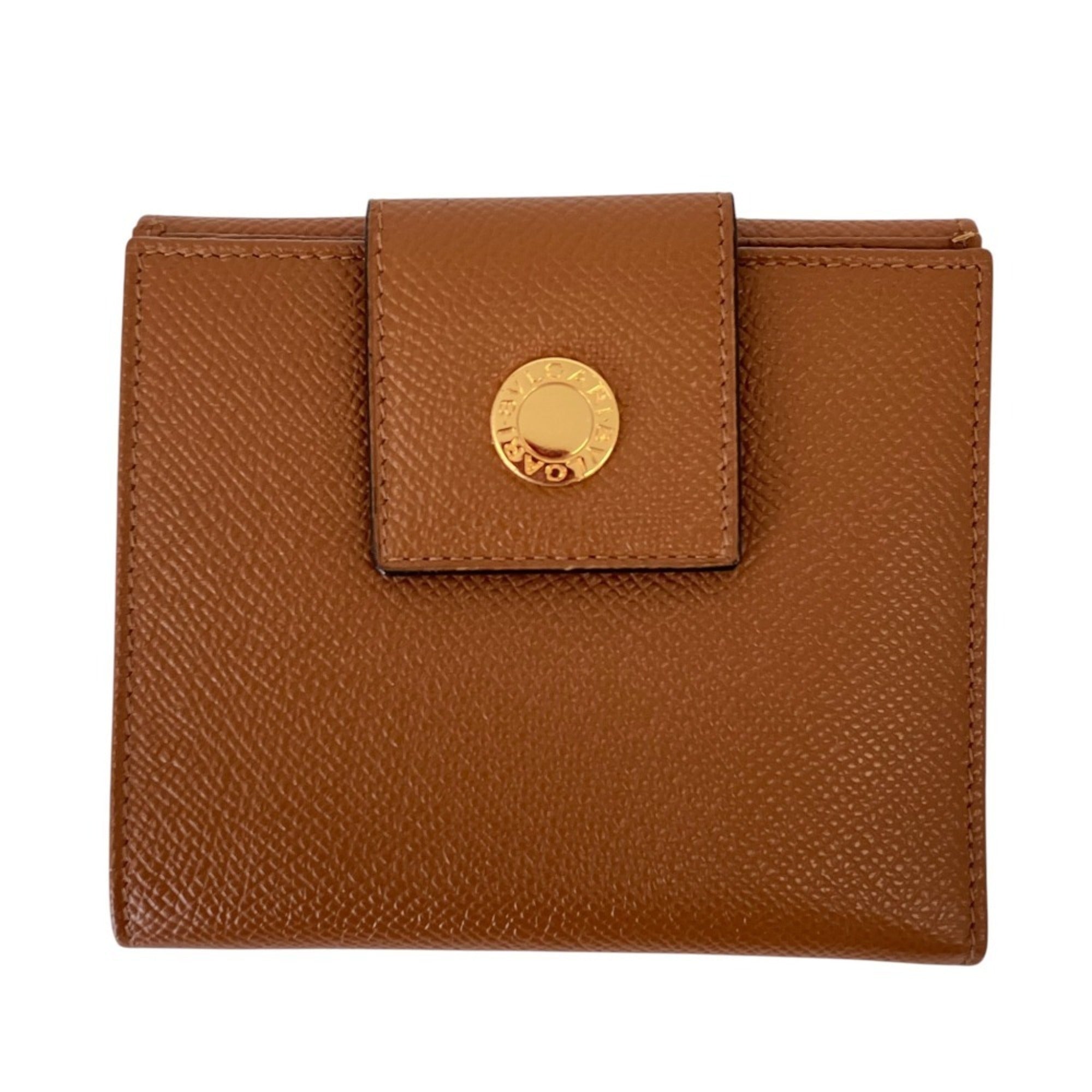 Bvlgari Brown Leather Wallet (Bi-Fold) (Pre-Owned)