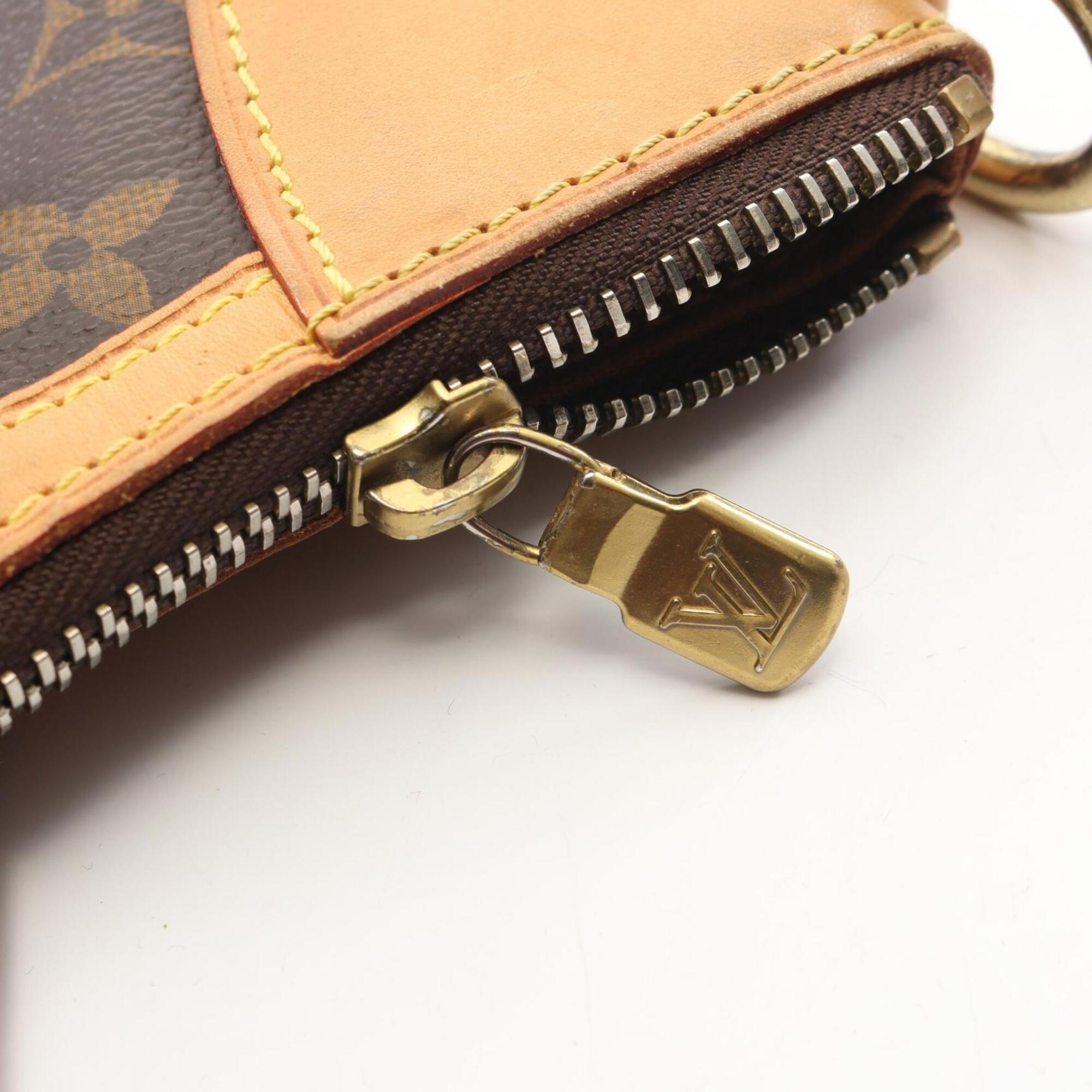 Louis Vuitton Brown Coated Canvas Pvc Monogram Leather Handbag (Pre-Owned)