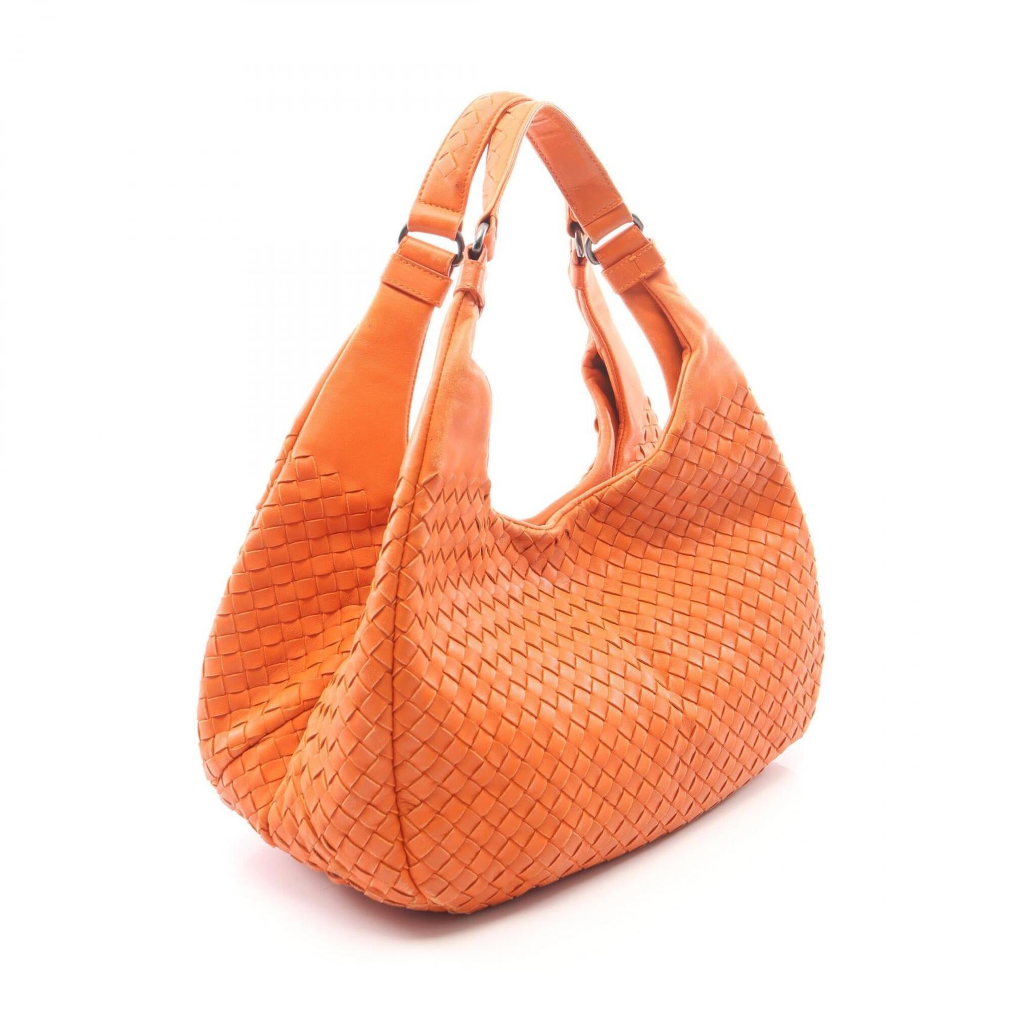 Bottega Veneta Orange Leather Shoulder Bag (Pre-Owned)