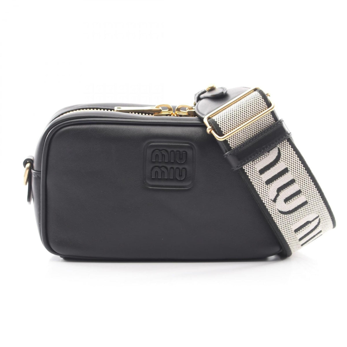 Miu Miu Black Leather Handbag Shoulder Bag (Pre-Owned)