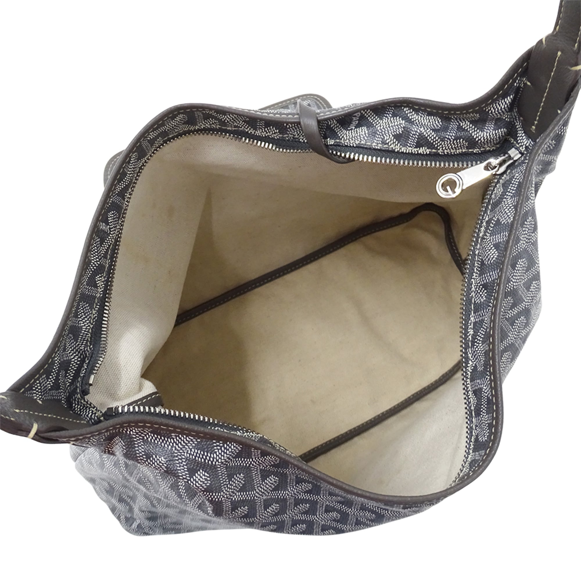 Goyard Gray Coated Canvas Handbag Shoulder Bag (Pre-Owned)