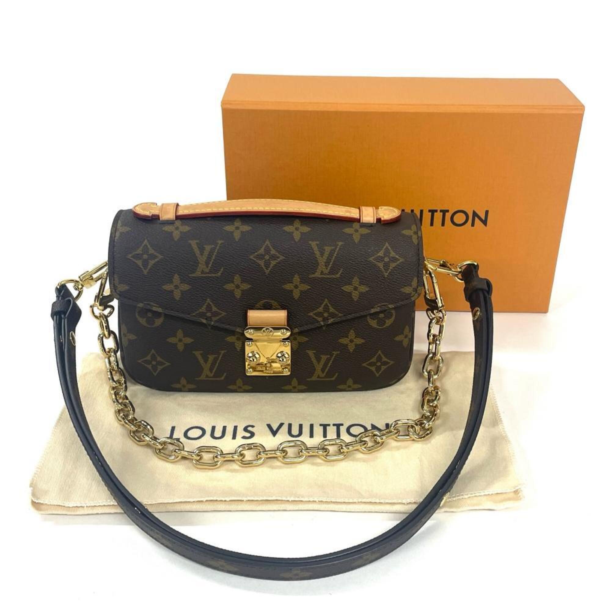 Louis Vuitton Monogram Brown Monogram Pochette Shoulder Bag (Pre-Owned)
