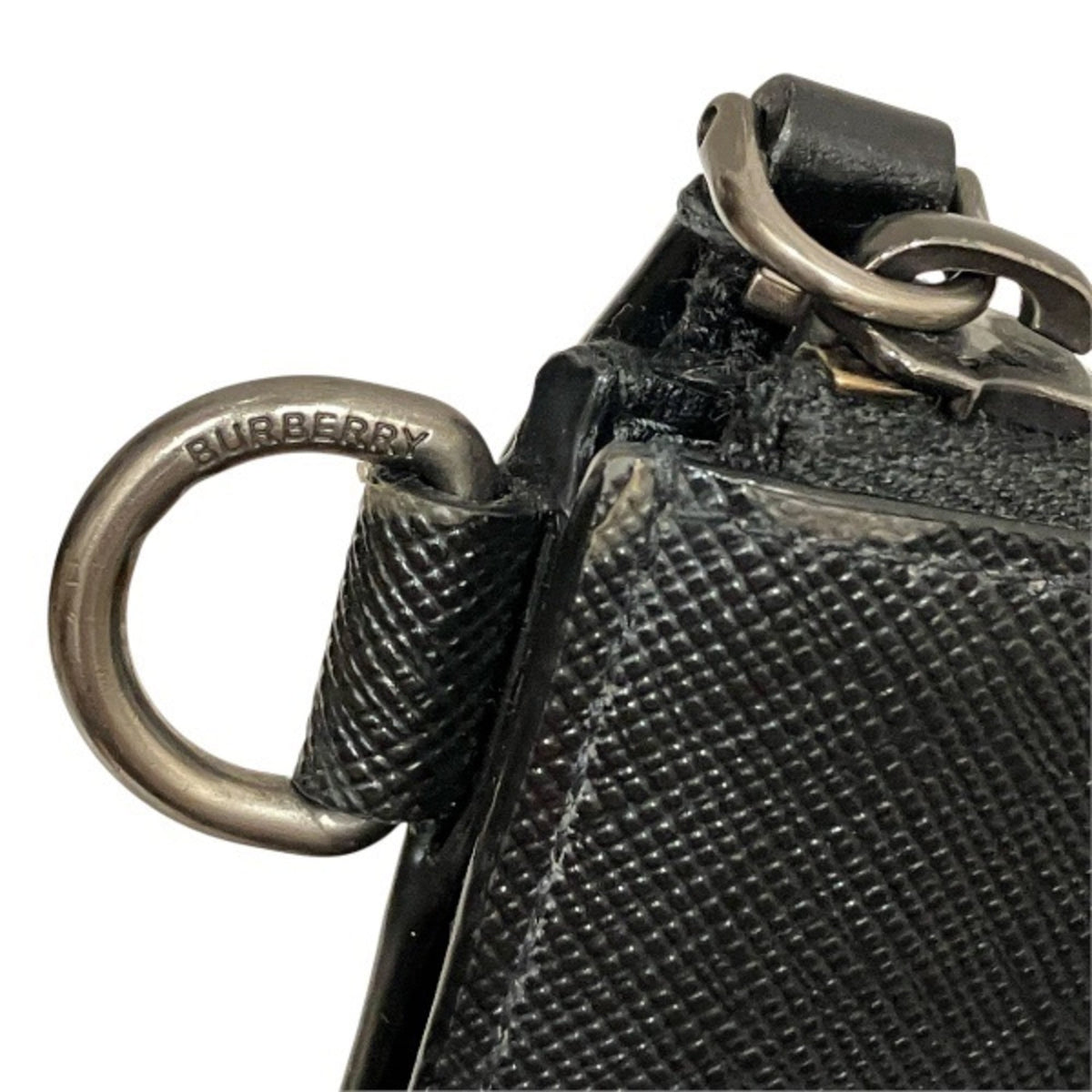 Burberry Dark Gray Clutch Bag (Pre-Owned)